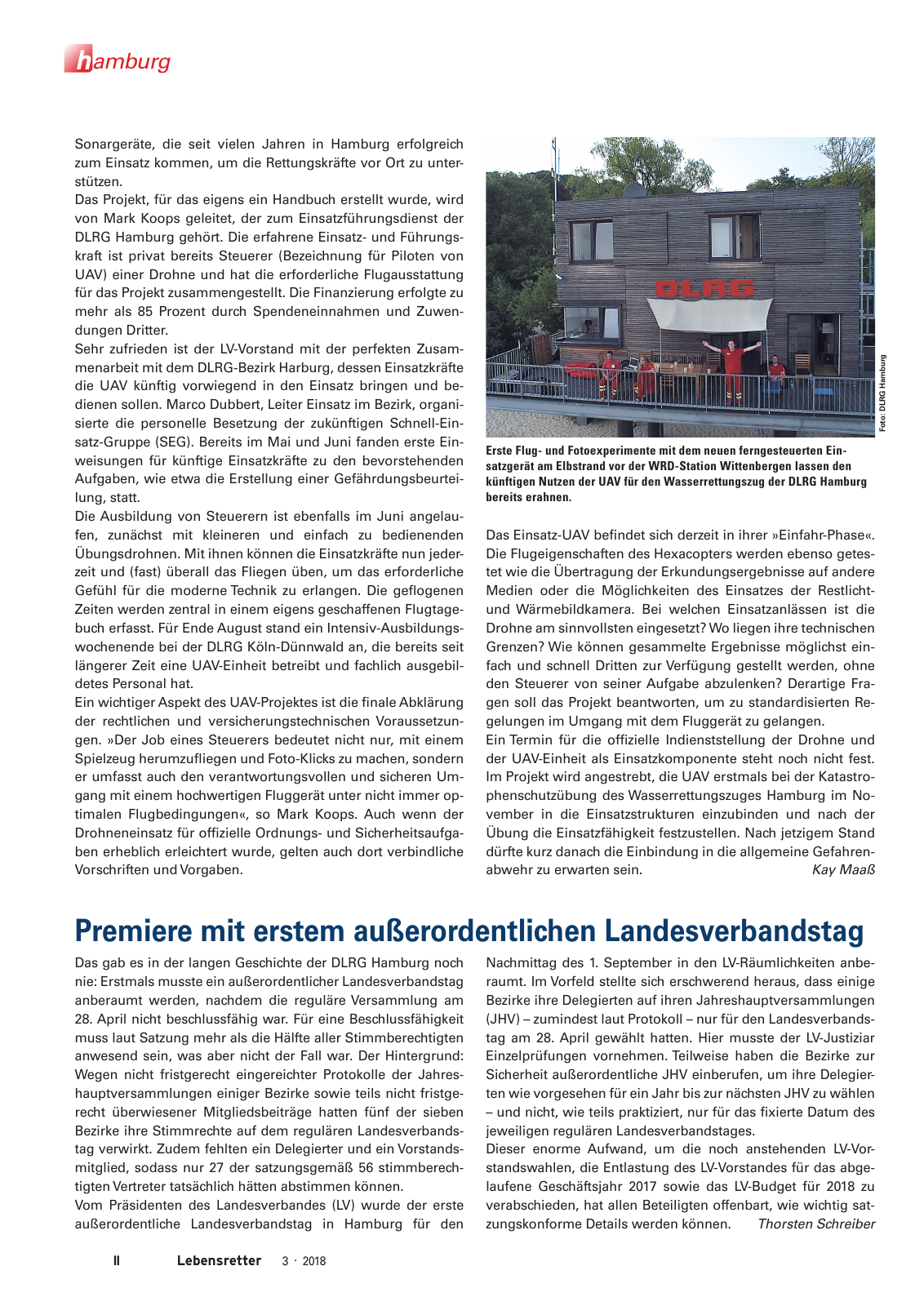 Vorschau Lebensretter 3/2018 - Regionalausgabe Hamburg Seite 4