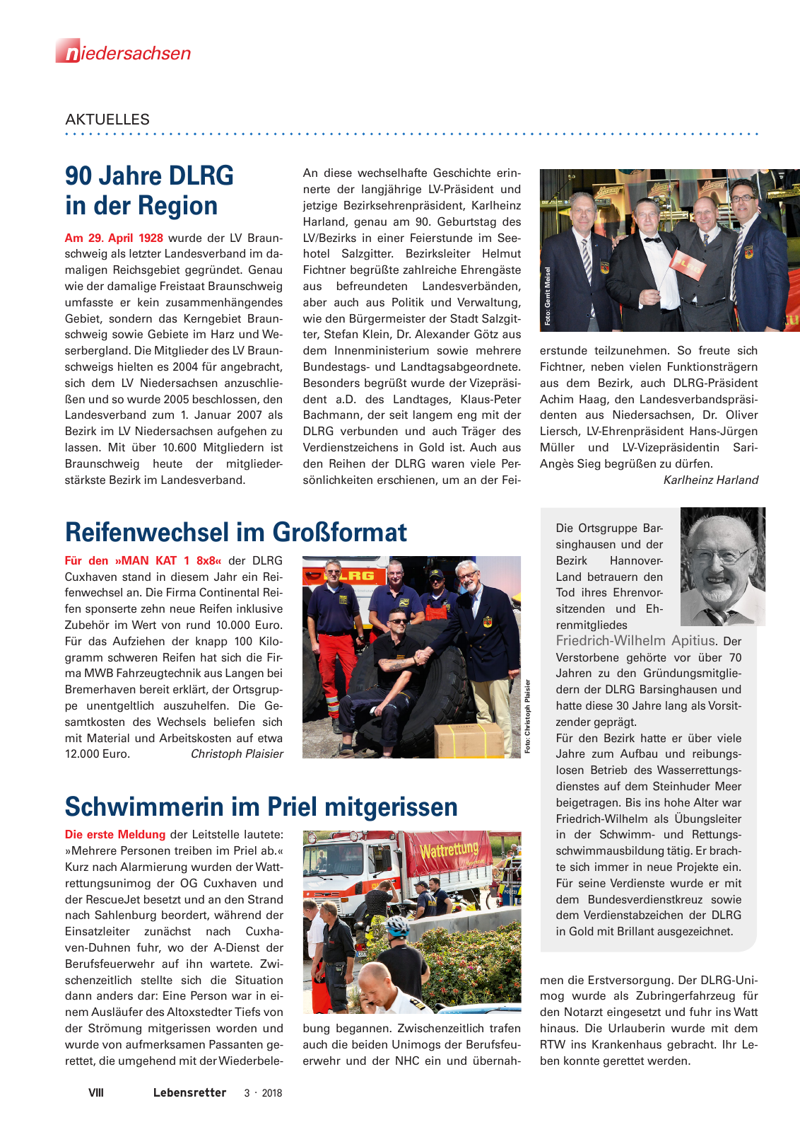 Vorschau Lebensretter 3/2018 - Regionalausgabe Niedersachsen Seite 10