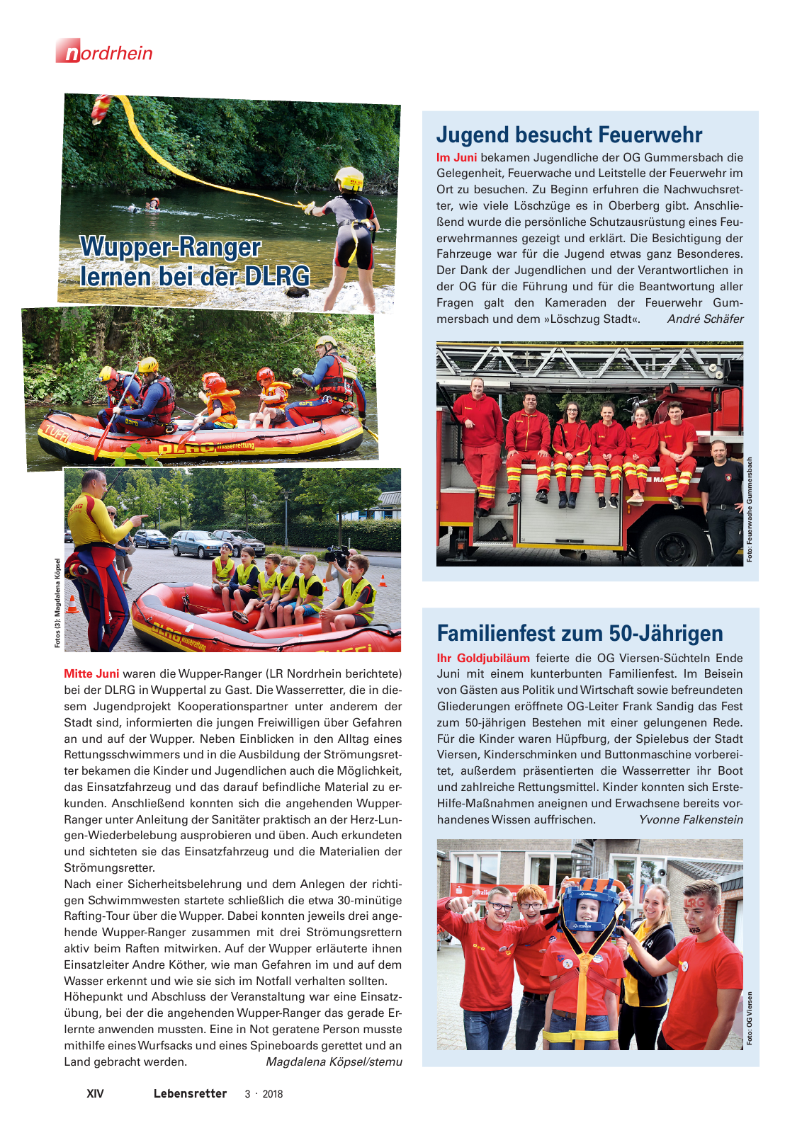 Vorschau Lebensretter 3/2018 - Regionalausgabe Nordrhein Seite 16