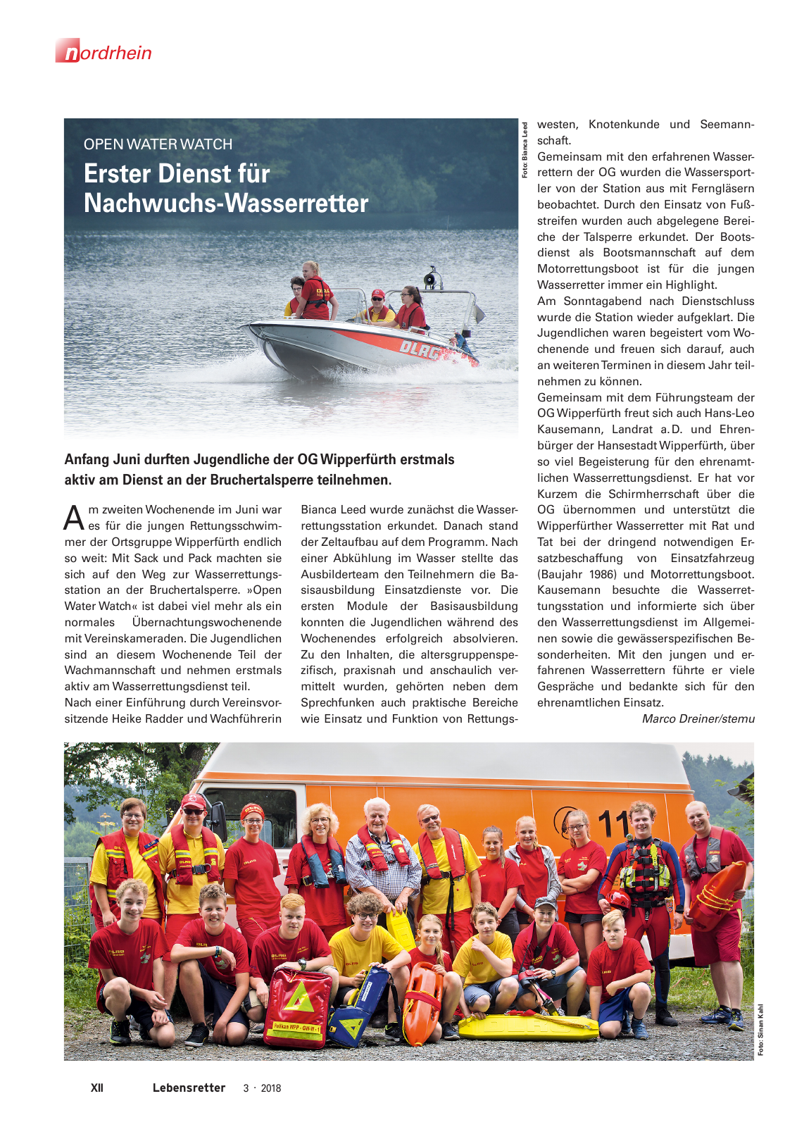 Vorschau Lebensretter 3/2018 - Regionalausgabe Nordrhein Seite 14