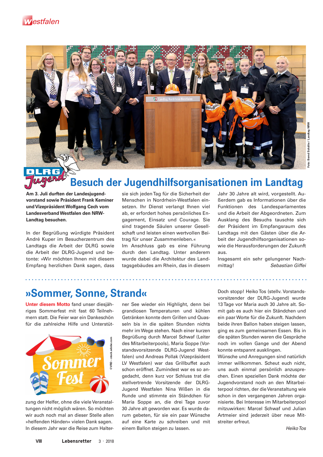 Vorschau Lebensretter 3/2018 - Regionalausgabe Westfalen Seite 10
