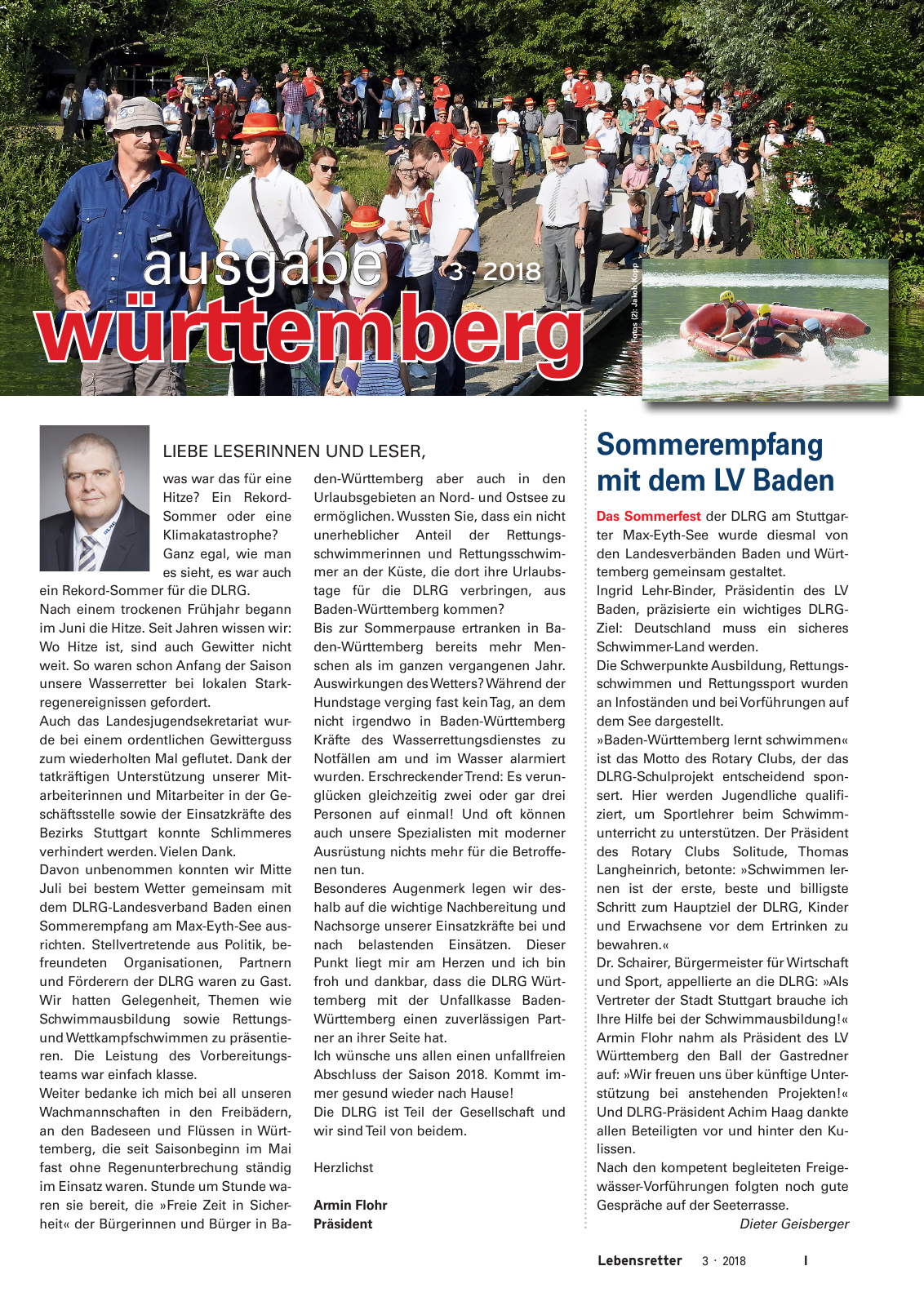 Vorschau Lebensretter 3/2018 - Regionalausgabe Württemberg Seite 3
