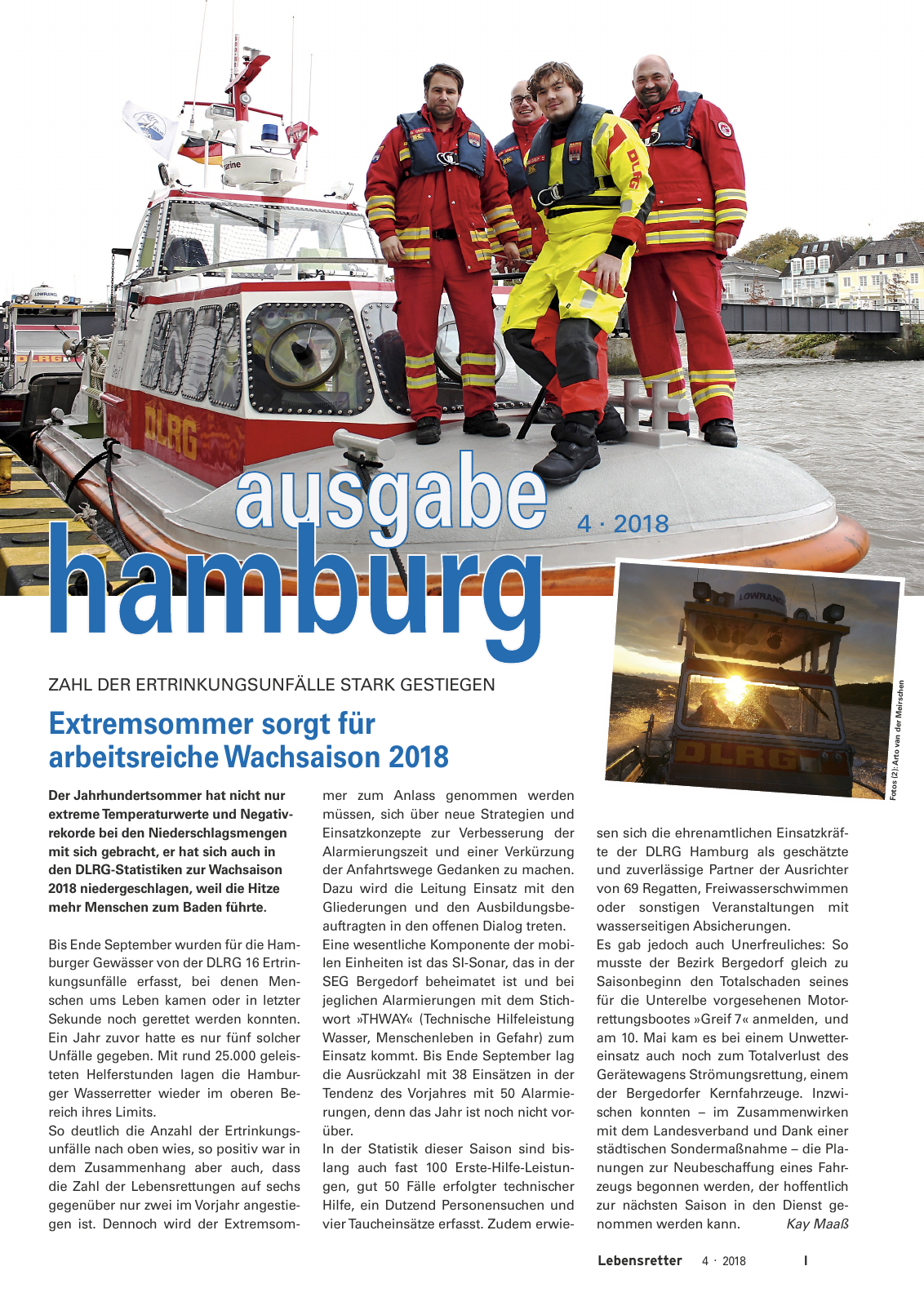 Vorschau Lebensretter 4/2018 - Regionalausgabe Hamburg Seite 3