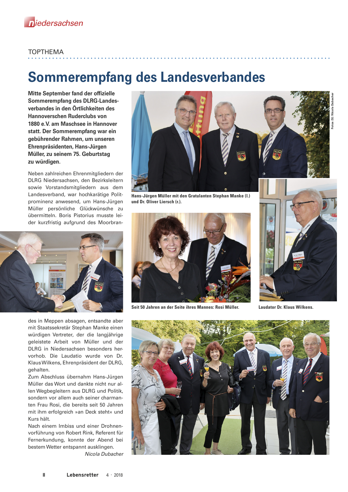 Vorschau Lebensretter 4/2018 - Regionalausgabe Niedersachsen Seite 4