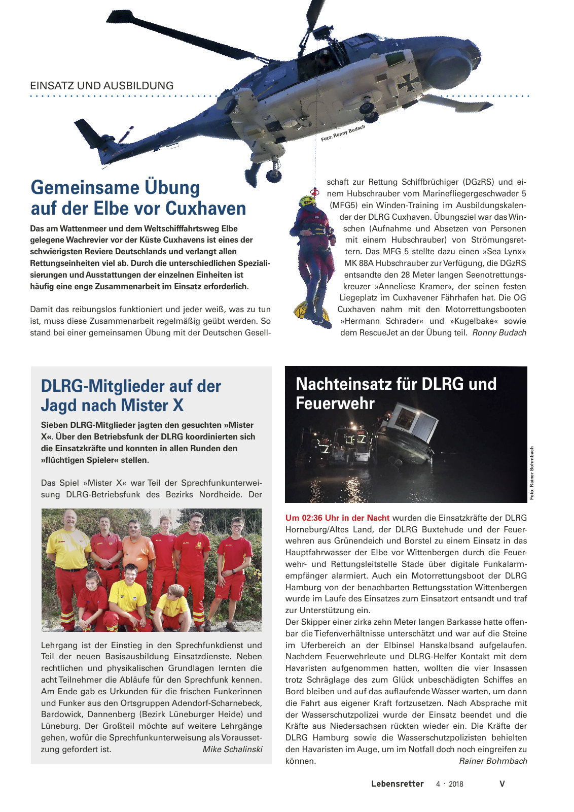 Vorschau Lebensretter 4/2018 - Regionalausgabe Niedersachsen Seite 7