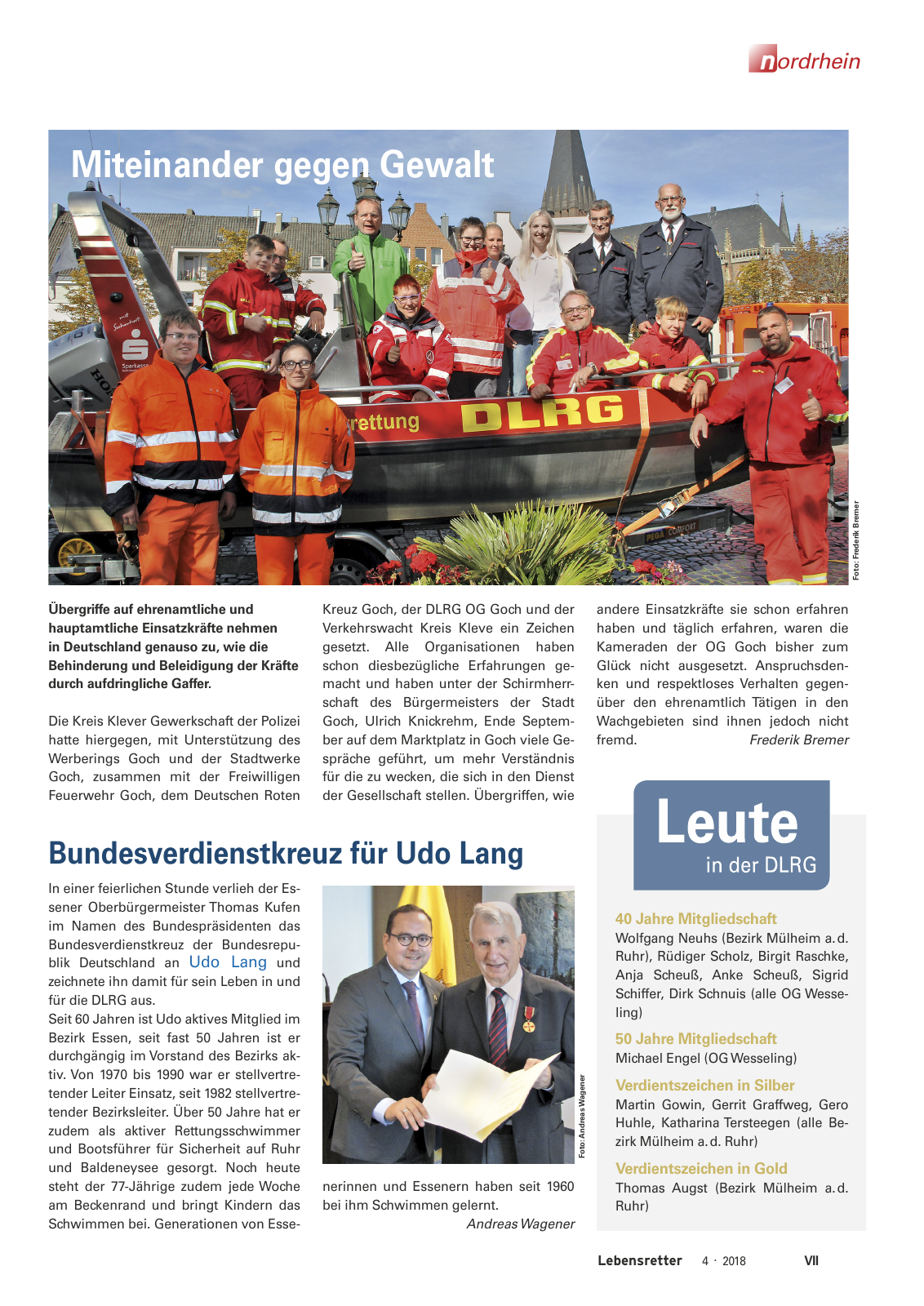 Vorschau Lebensretter 4/2018 - Regionalausgabe Nordrhein Seite 9