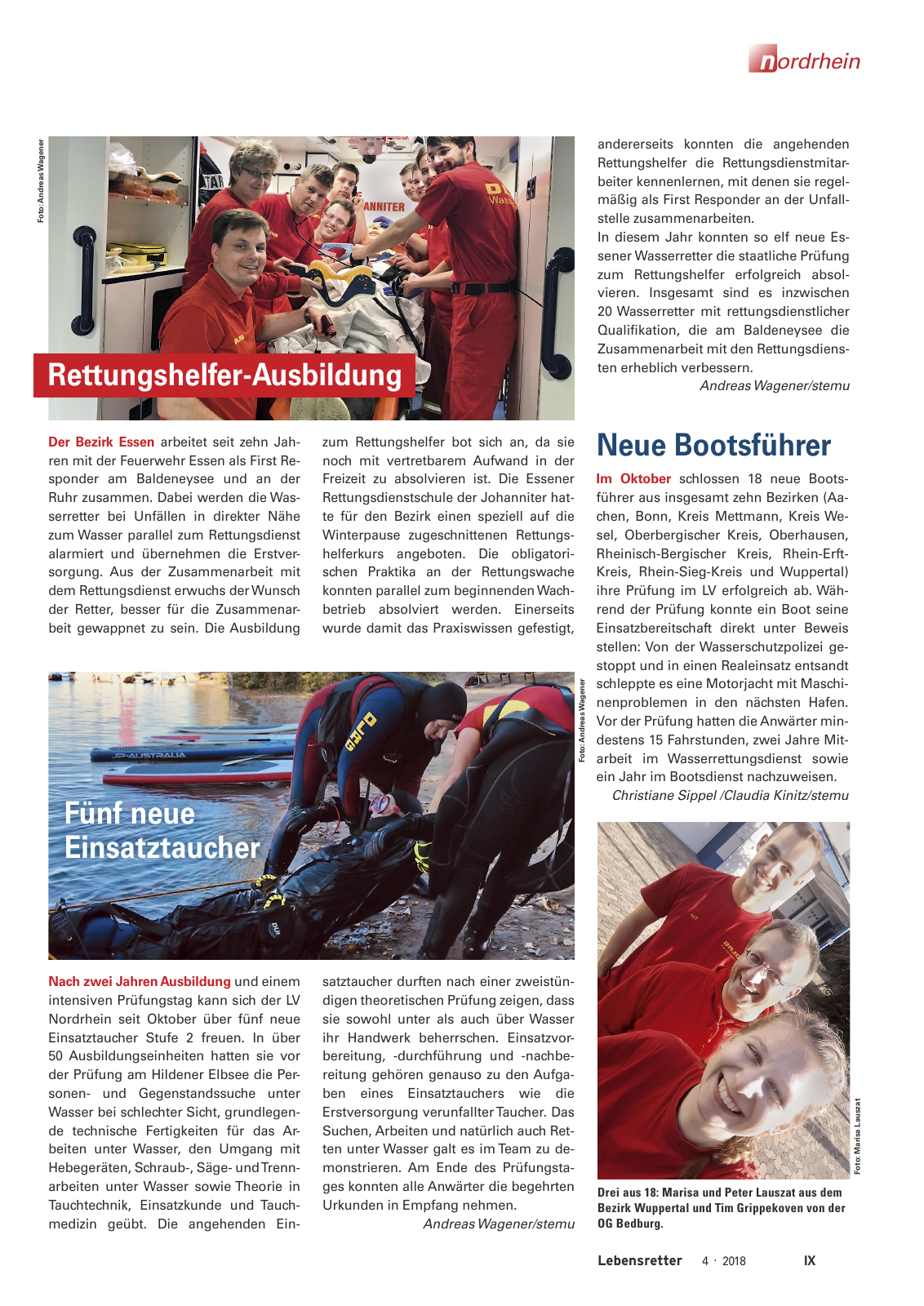 Vorschau Lebensretter 4/2018 - Regionalausgabe Nordrhein Seite 11