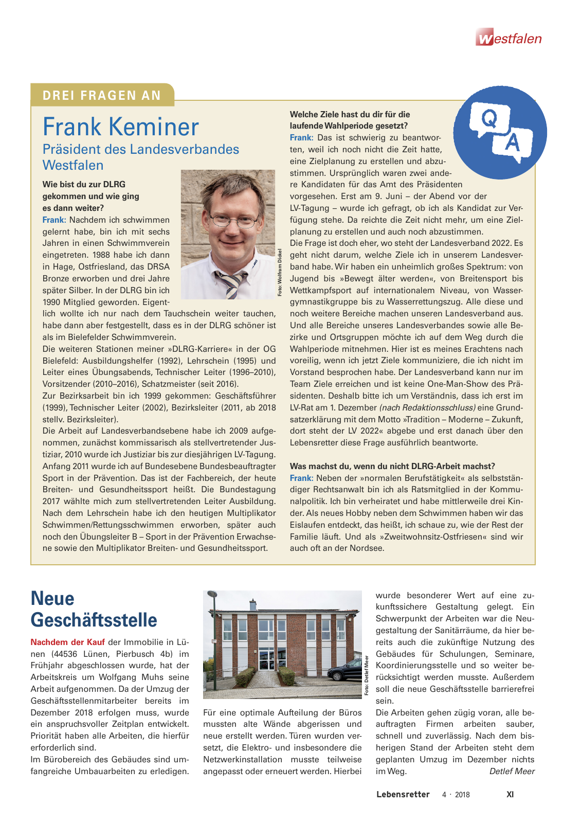 Vorschau Lebensretter 4/2018 - Regionalausgabe Westfalen Seite 13
