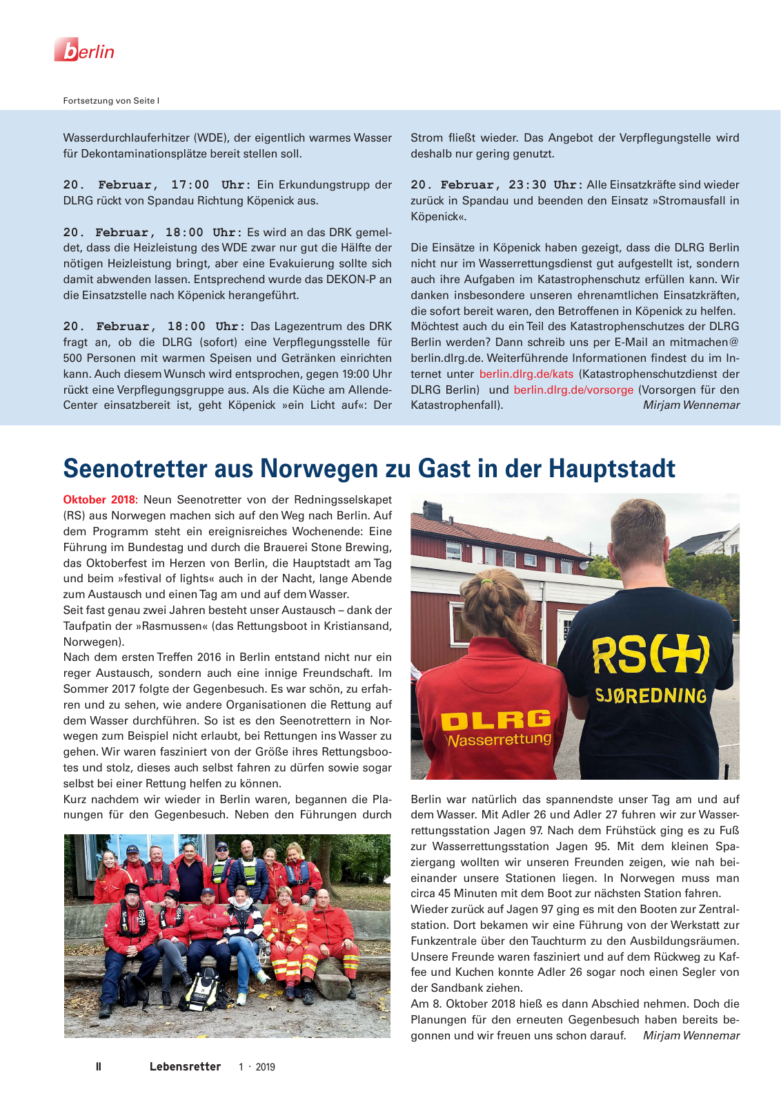 Vorschau Lebensretter 1/2019 –  Regionalausgabe Berlin Seite 4