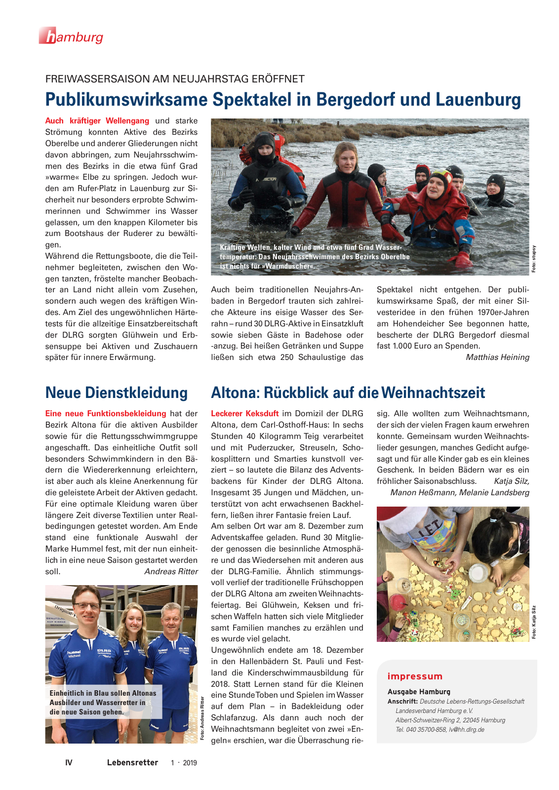 Vorschau Lebensretter 1/2019 –  Regionalausgabe Hamburg Seite 6