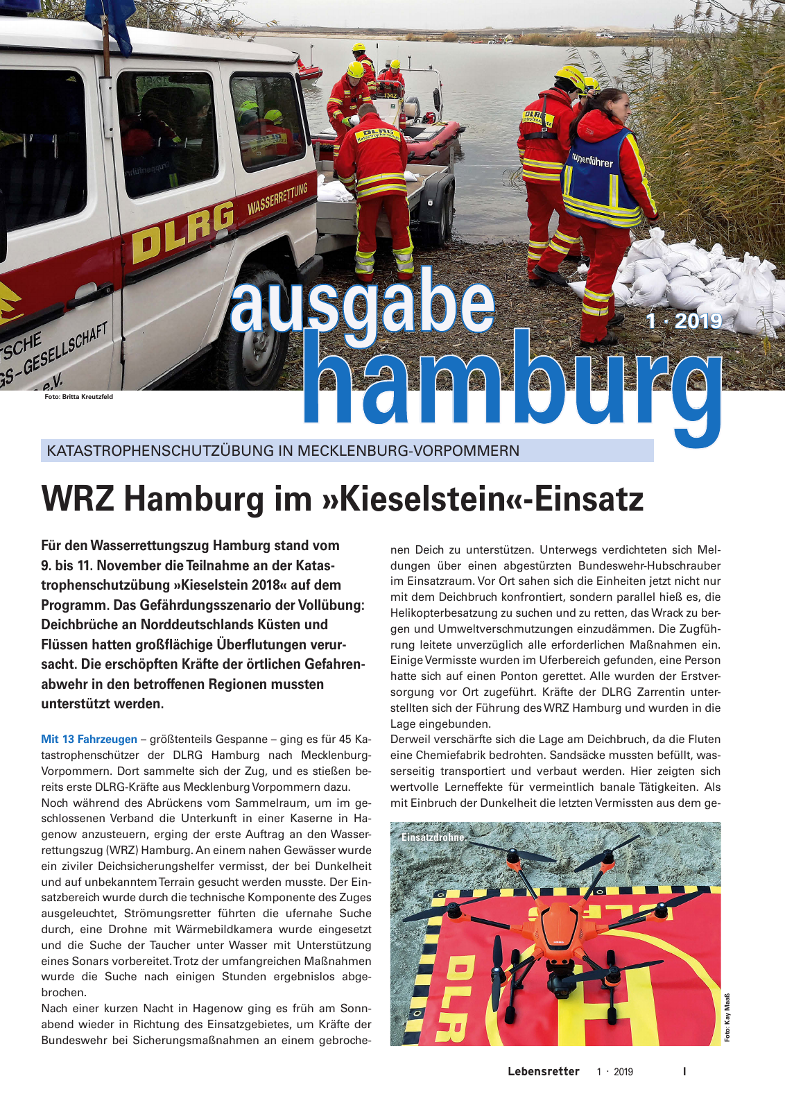 Vorschau Lebensretter 1/2019 –  Regionalausgabe Hamburg Seite 3