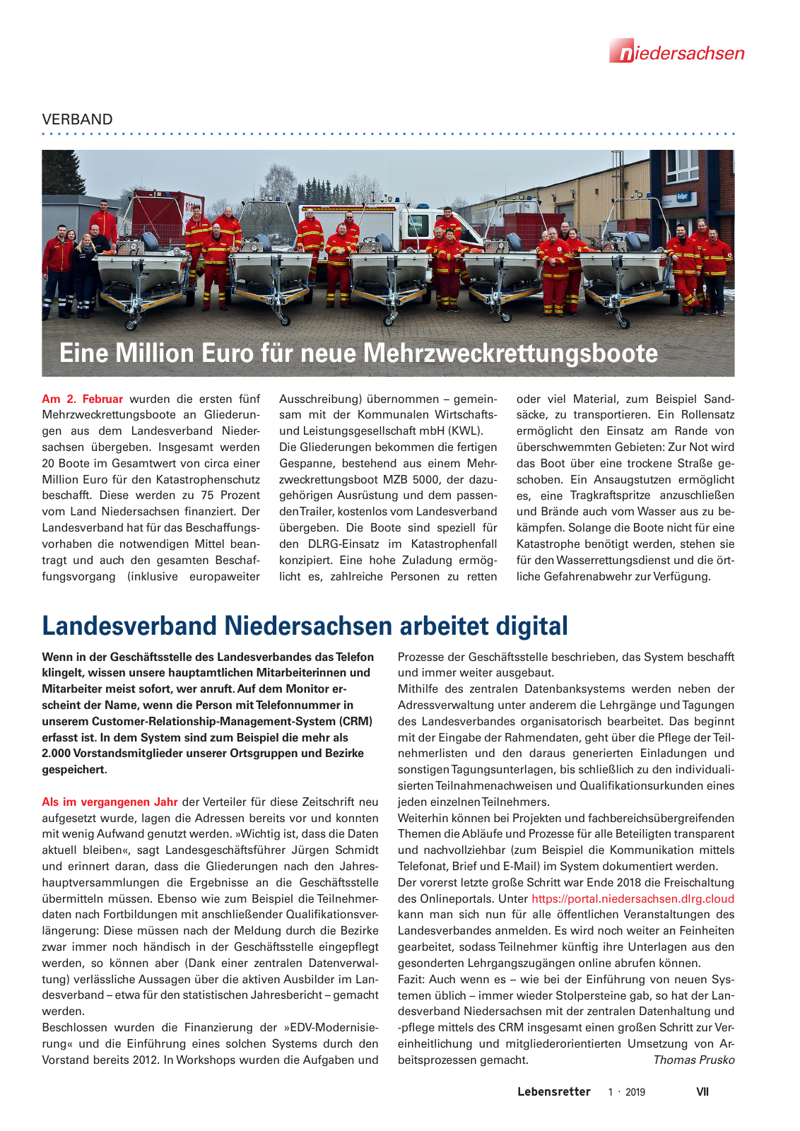 Vorschau Lebensretter 1/2019 –  Regionalausgabe Niedersachsen Seite 9