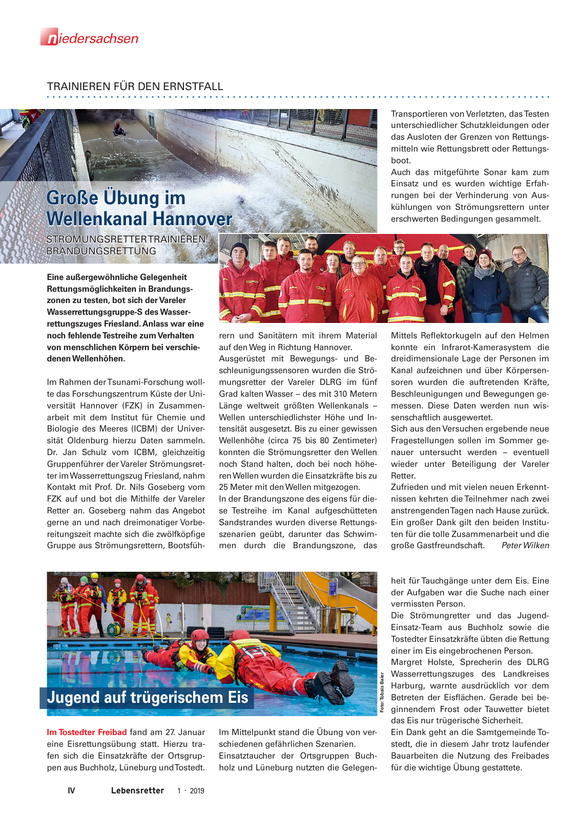 Vorschau Lebensretter 1/2019 –  Regionalausgabe Niedersachsen Seite 6