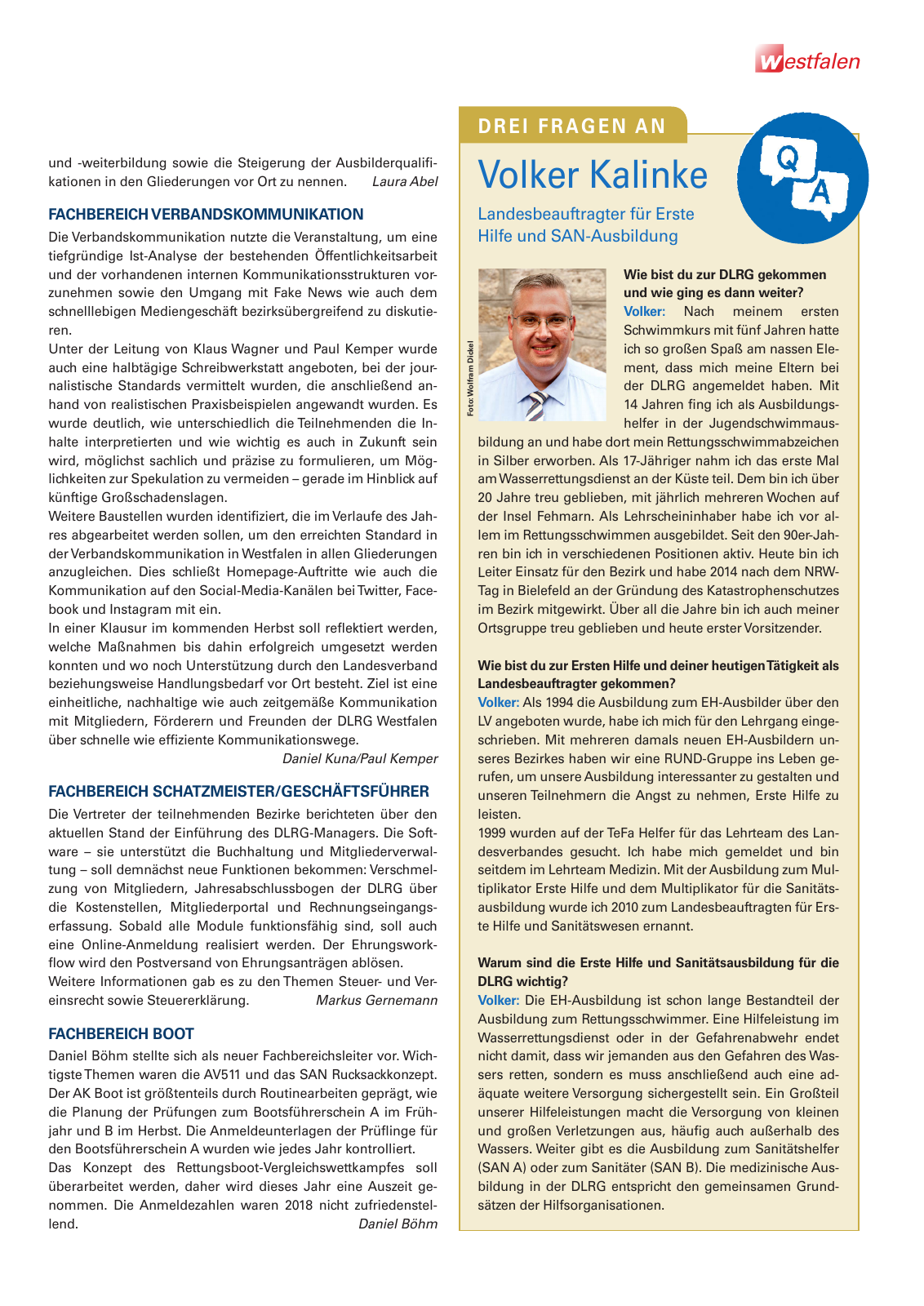 Vorschau Lebensretter 1/2019 –  Regionalausgabe Westfalen Seite 7