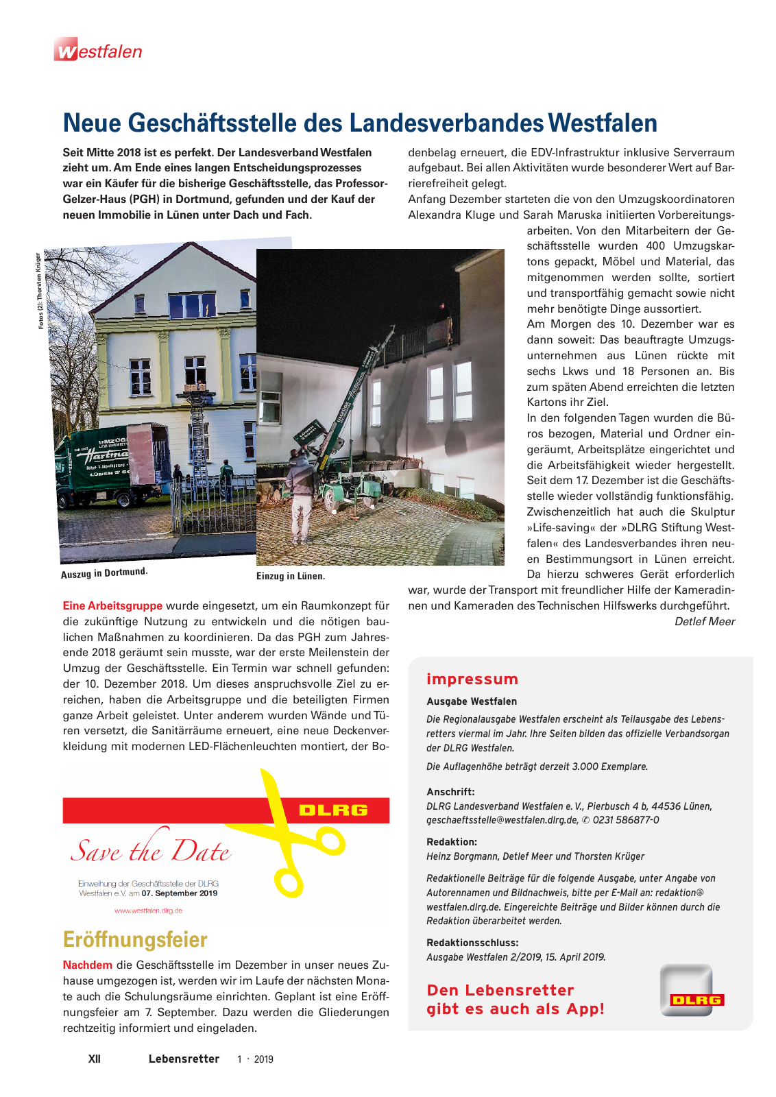 Vorschau Lebensretter 1/2019 –  Regionalausgabe Westfalen Seite 14