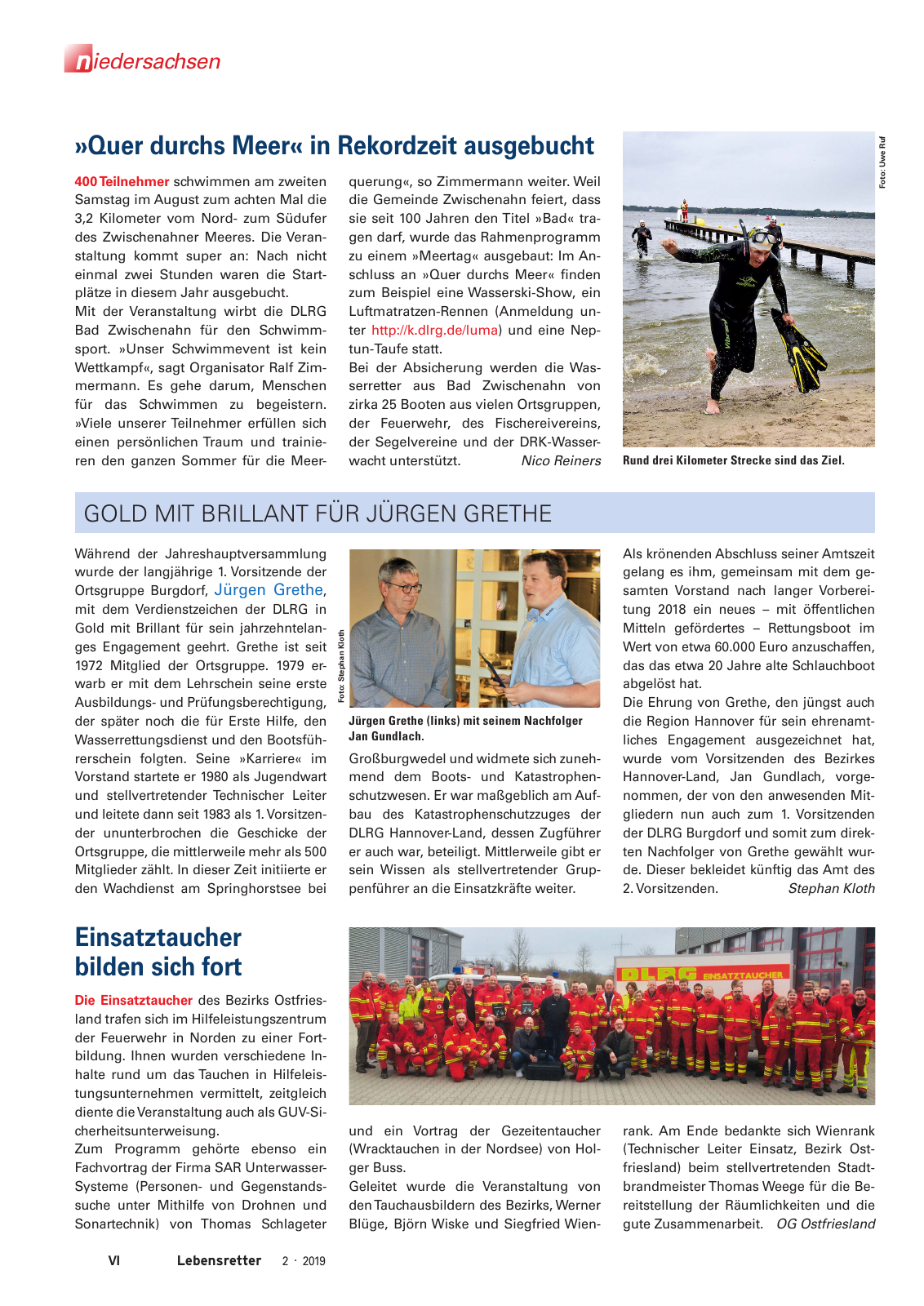 Vorschau Lebensretter 2/2019 - Niedersachsen Regionalausgabe Seite 8