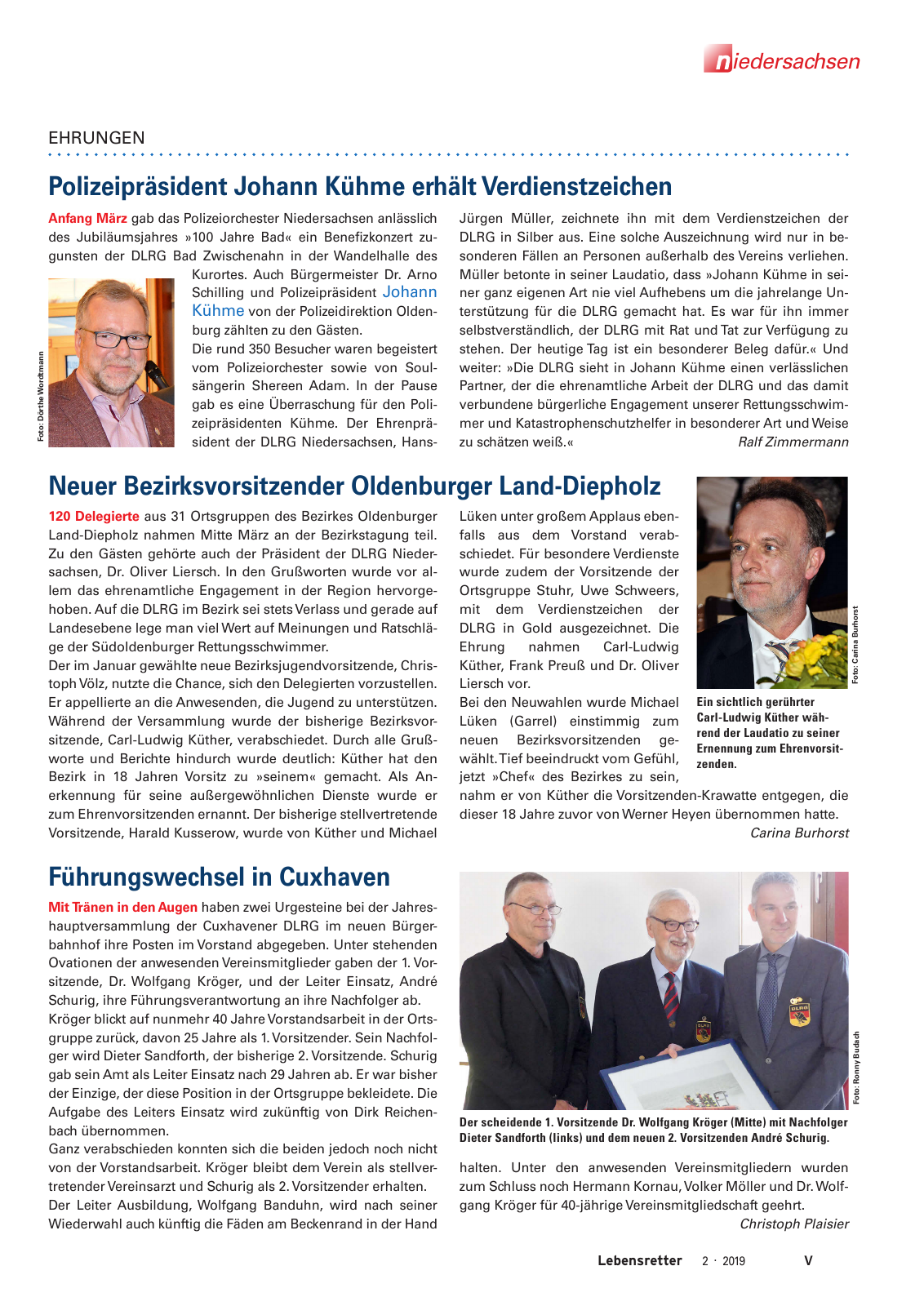 Vorschau Lebensretter 2/2019 - Niedersachsen Regionalausgabe Seite 7