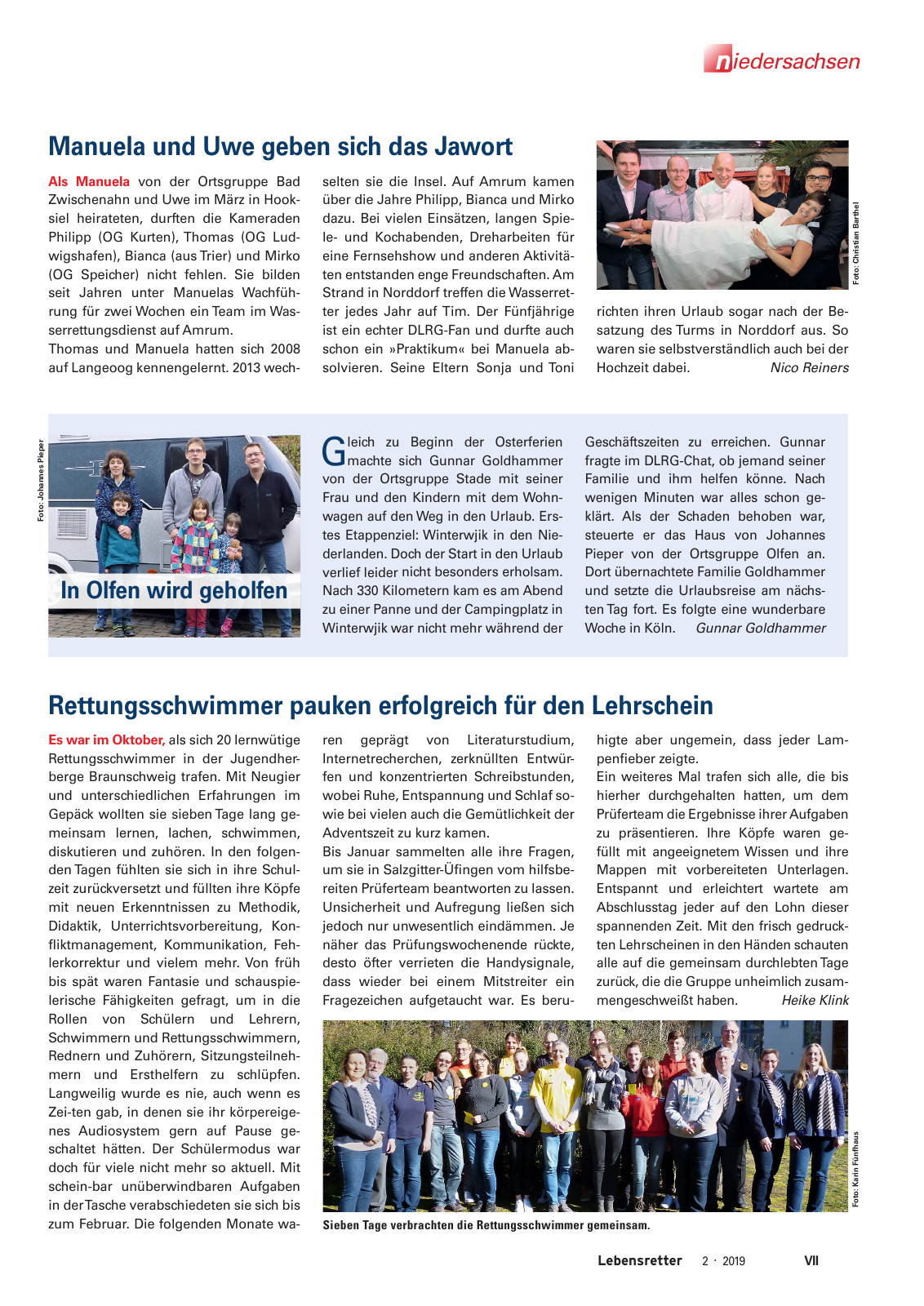 Vorschau Lebensretter 2/2019 - Niedersachsen Regionalausgabe Seite 9