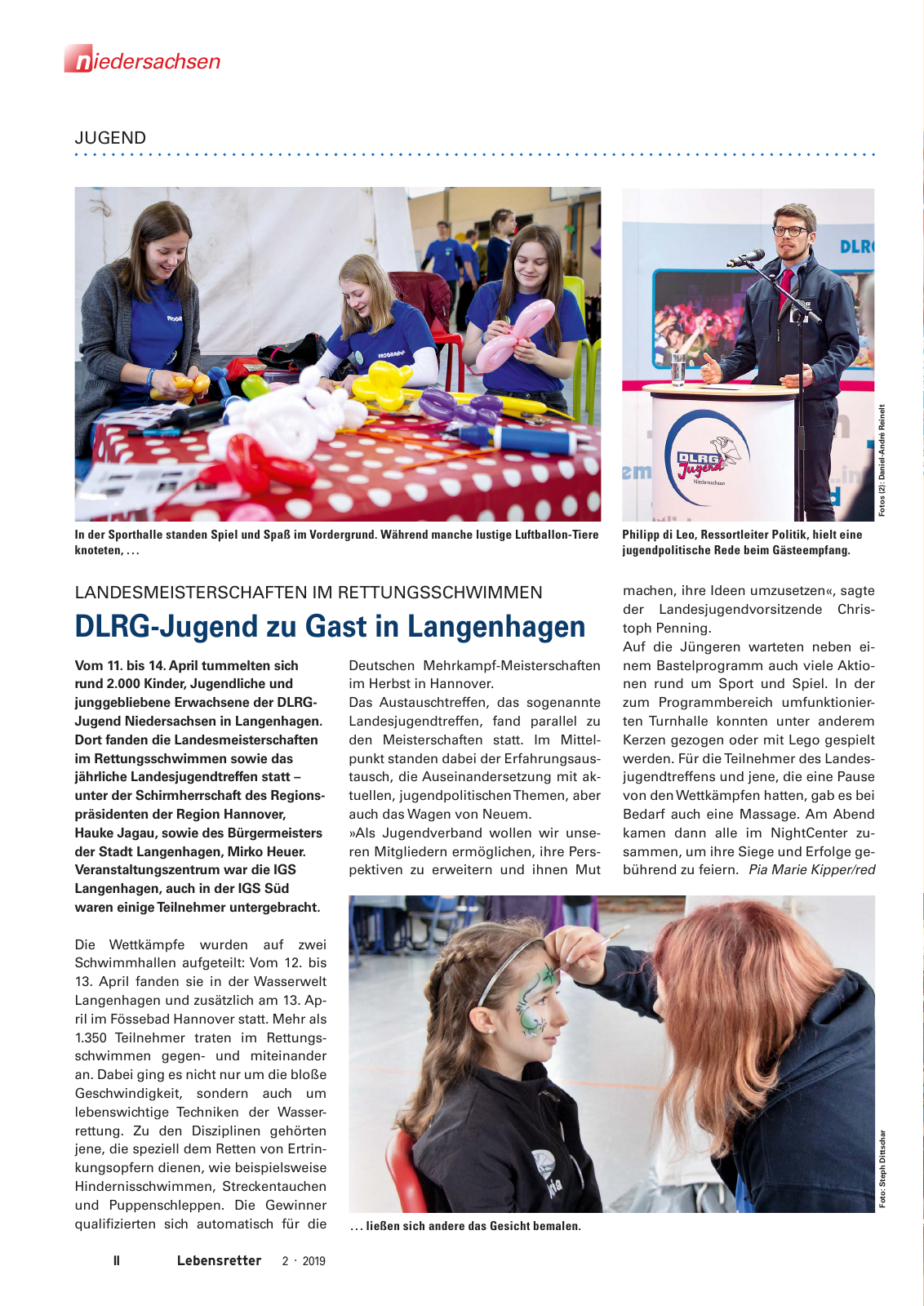 Vorschau Lebensretter 2/2019 - Niedersachsen Regionalausgabe Seite 4