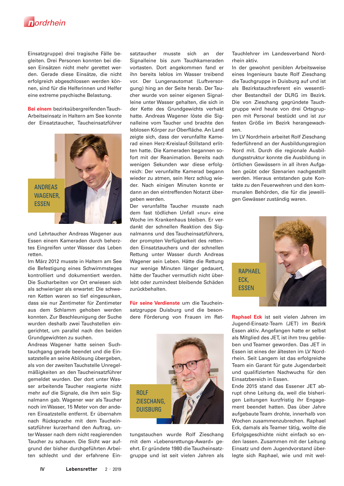 Vorschau Lebensretter 2/2019 - Nordrhein Regionalausgabe Seite 6