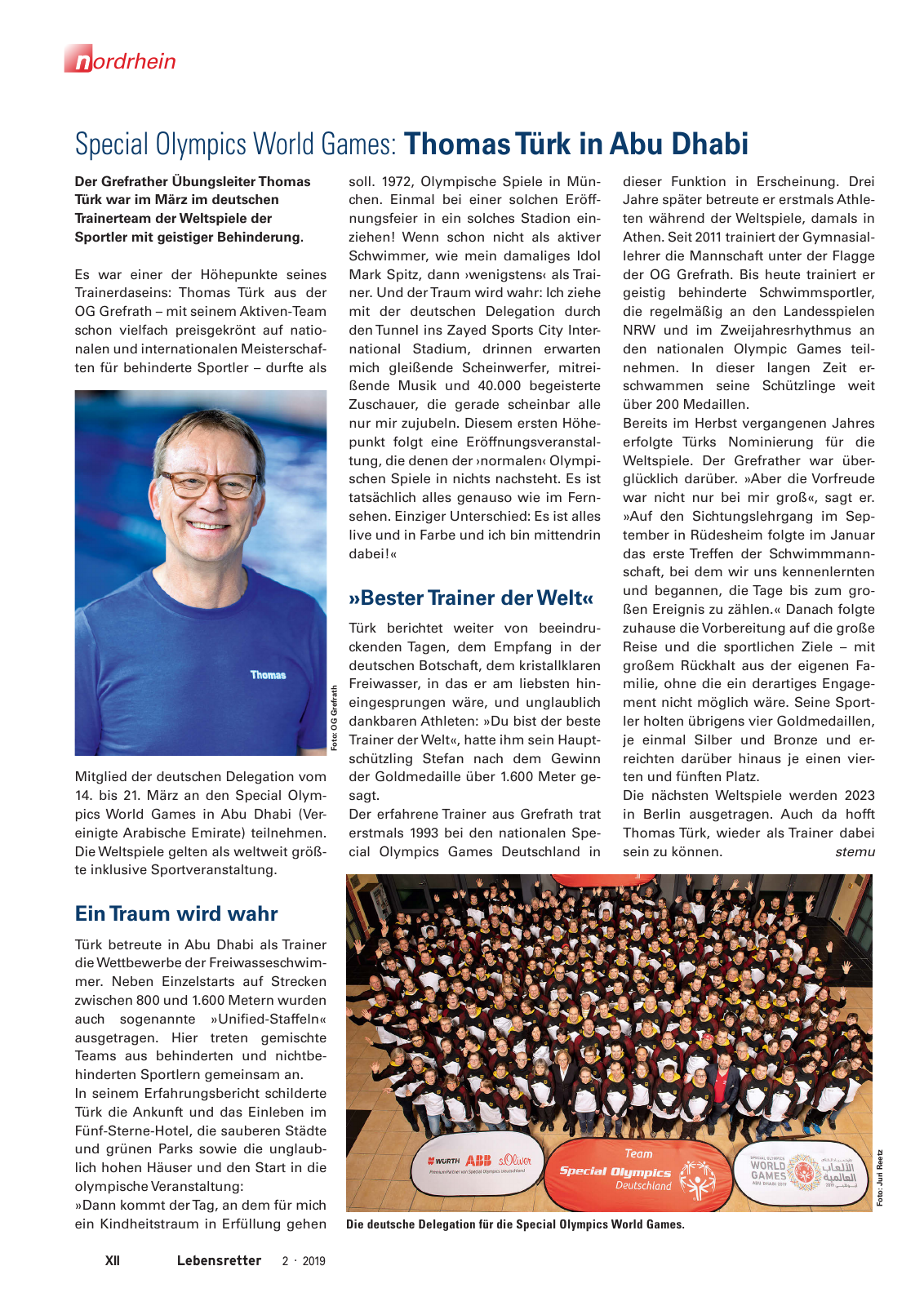 Vorschau Lebensretter 2/2019 - Nordrhein Regionalausgabe Seite 14
