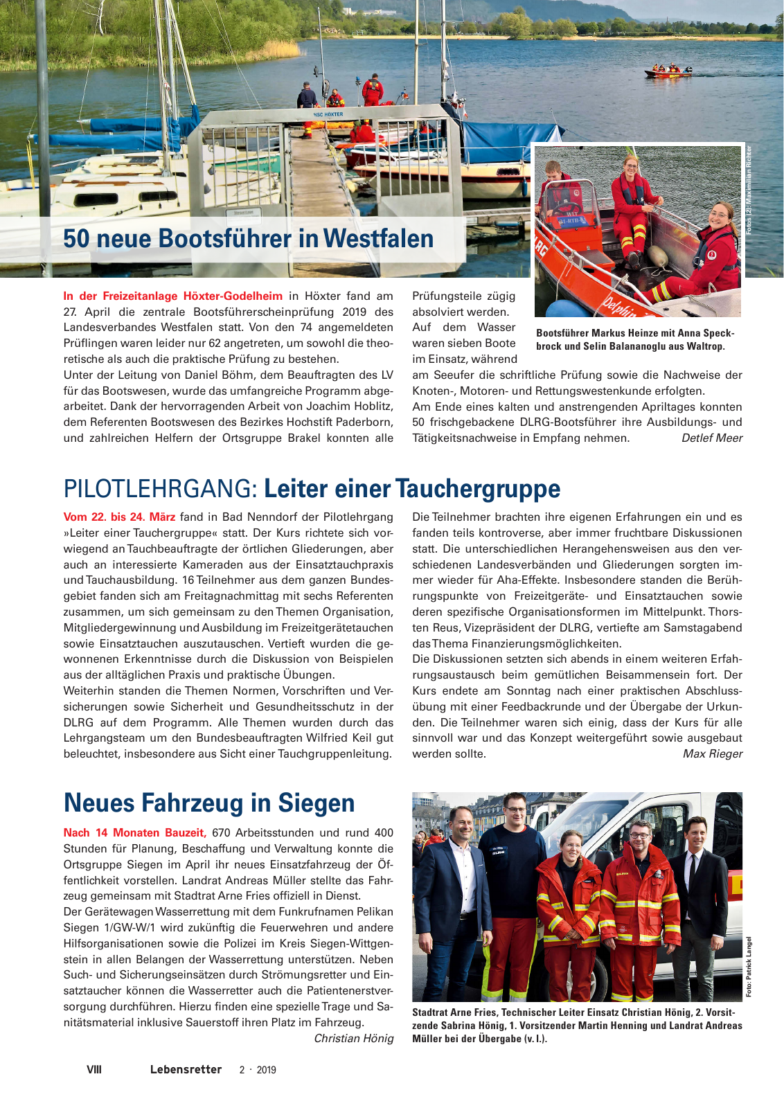 Vorschau Lebensretter 2/2019 - Westfalen Regionalausgabe Seite 10
