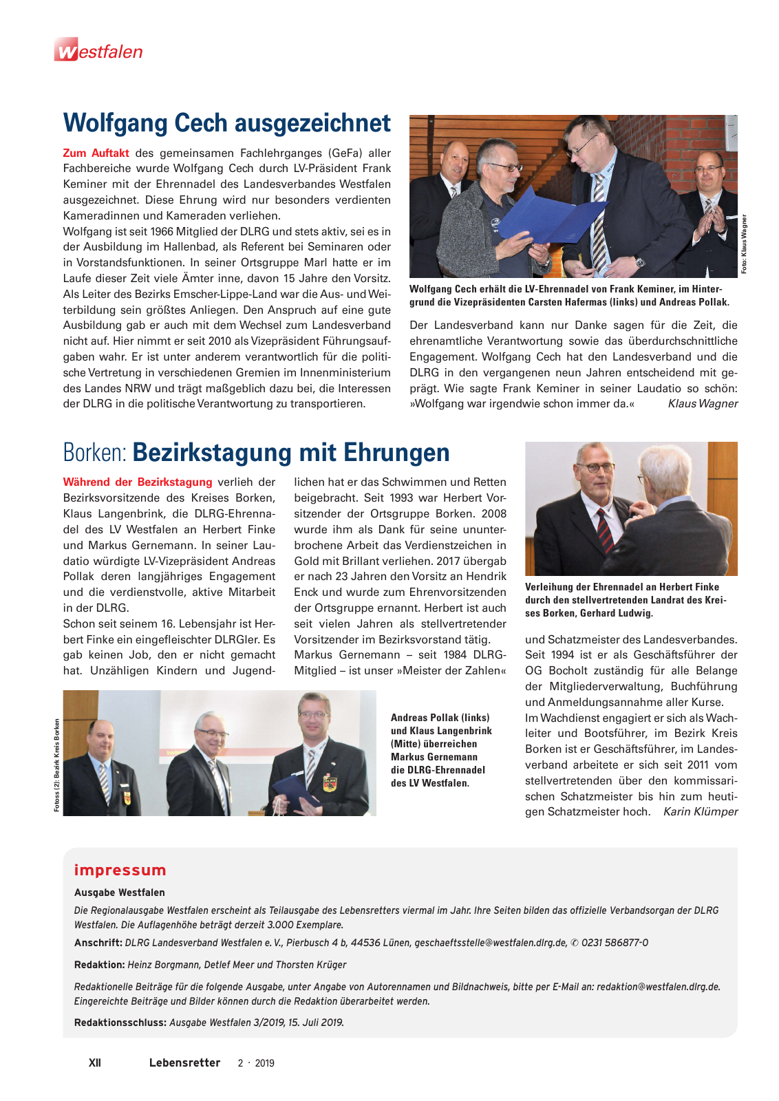 Vorschau Lebensretter 2/2019 - Westfalen Regionalausgabe Seite 14