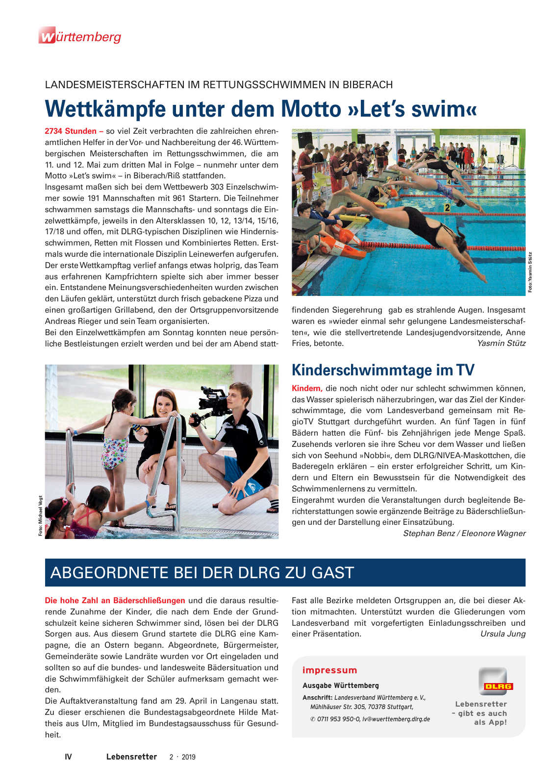 Vorschau Lebensretter 2/2019 - Württemberg Regionalausgabe Seite 6