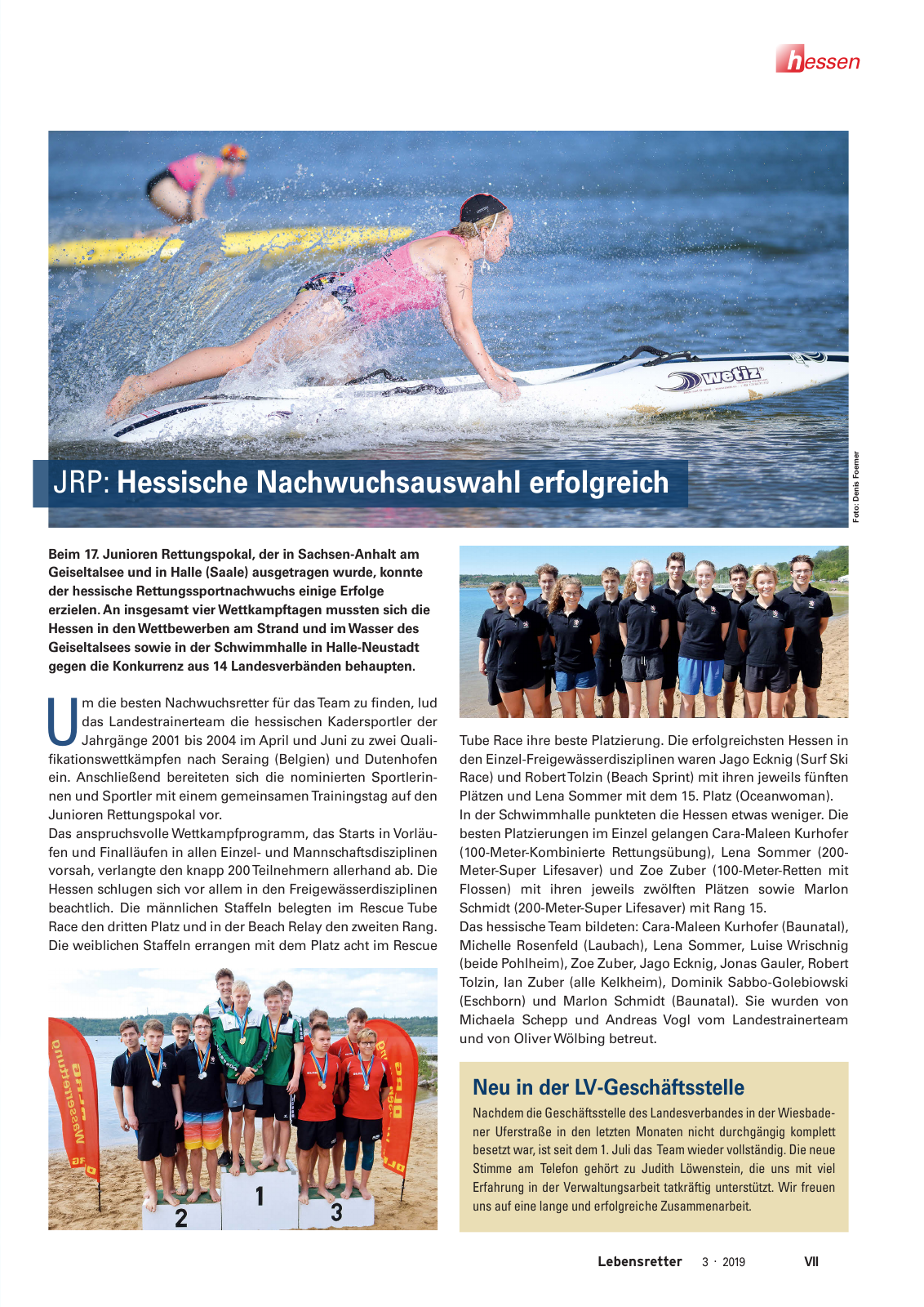 Vorschau Lebensretter 3/2019 - Hessen Regionalausgabe Seite 9