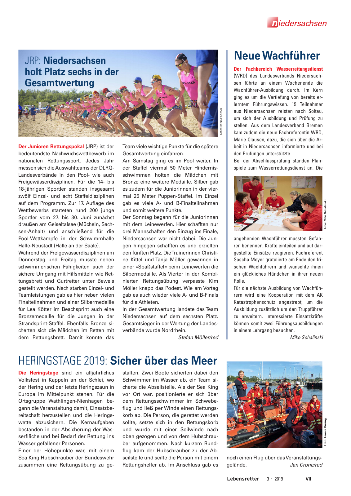 Vorschau Lebensretter 3/2019 - Niedersachsen Regionalausgabe Seite 9