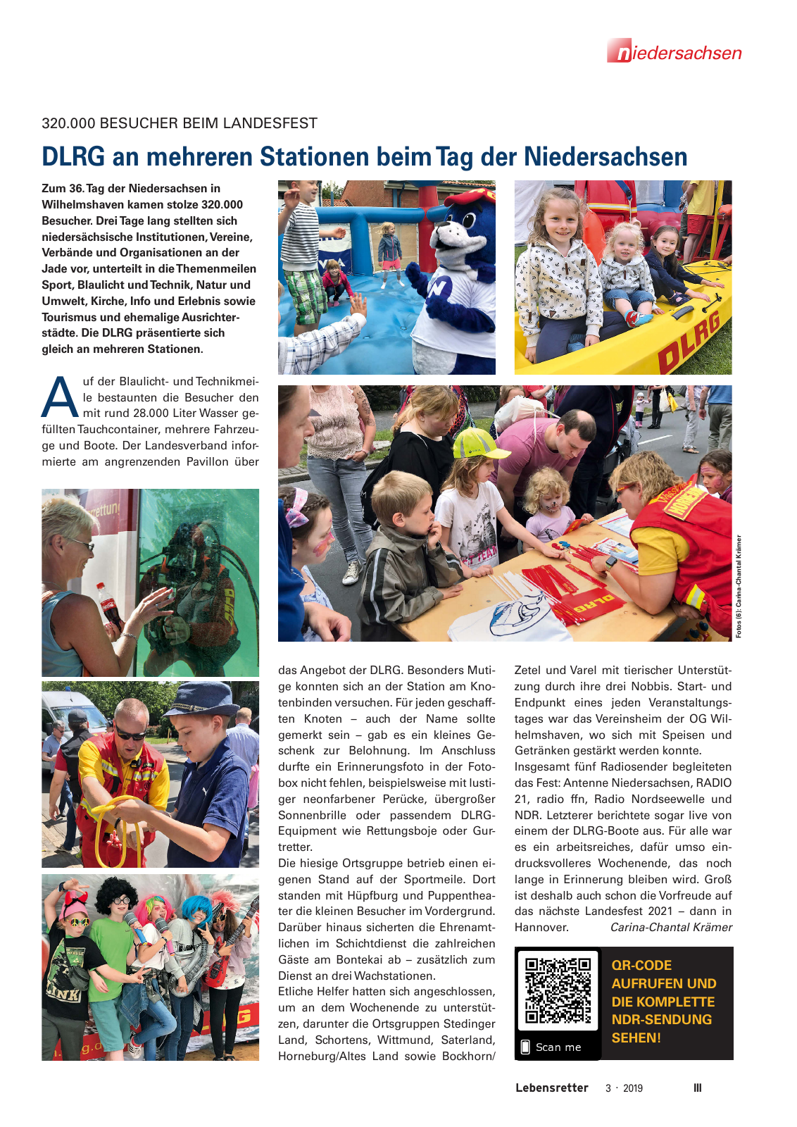 Vorschau Lebensretter 3/2019 - Niedersachsen Regionalausgabe Seite 5