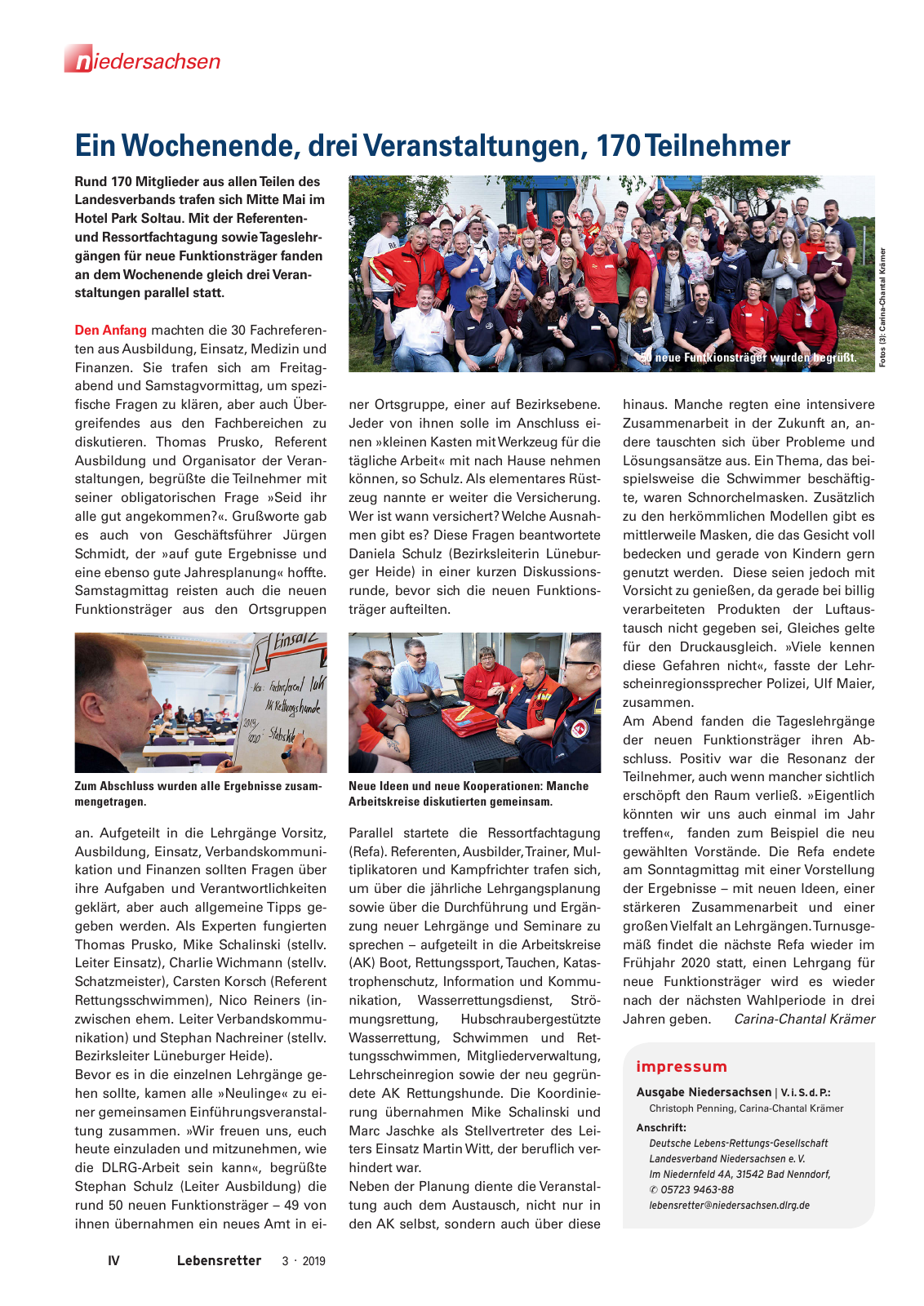 Vorschau Lebensretter 3/2019 - Niedersachsen Regionalausgabe Seite 6