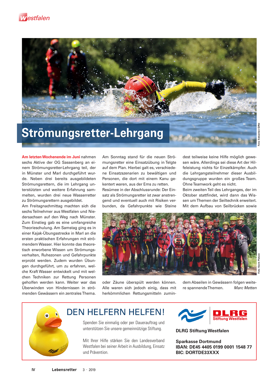 Vorschau Lebensretter 3/2019 - Westfalen Regionalausgabe Seite 6