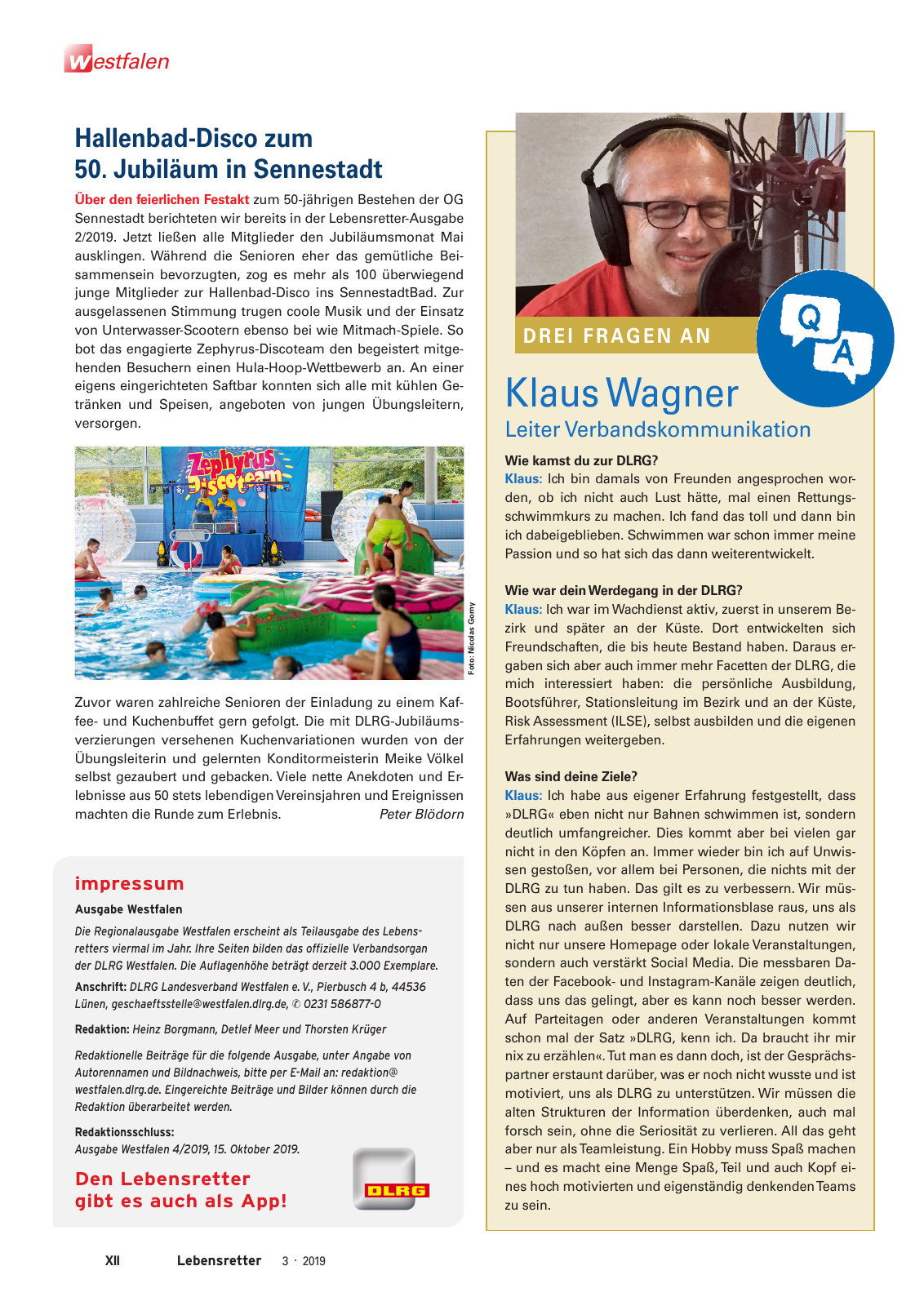 Vorschau Lebensretter 3/2019 - Westfalen Regionalausgabe Seite 14