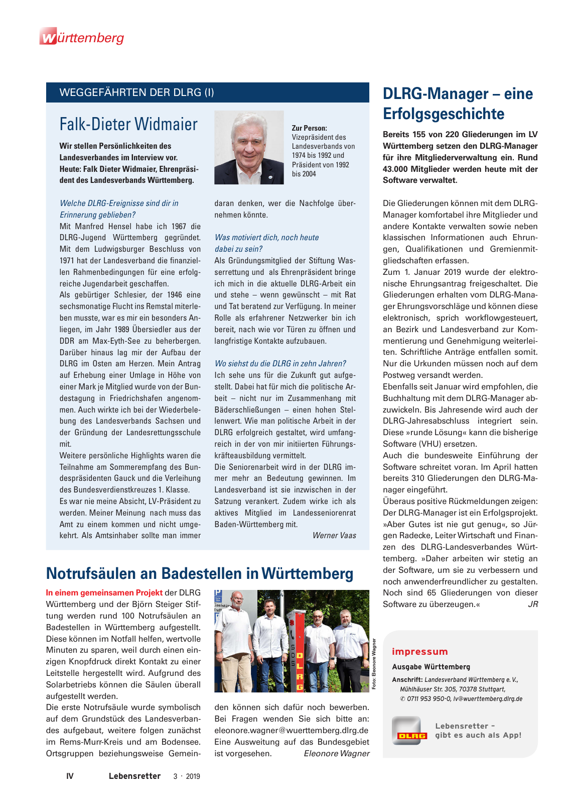 Vorschau Lebensretter 3/2019 - Württemberg Regionalausgabe Seite 6