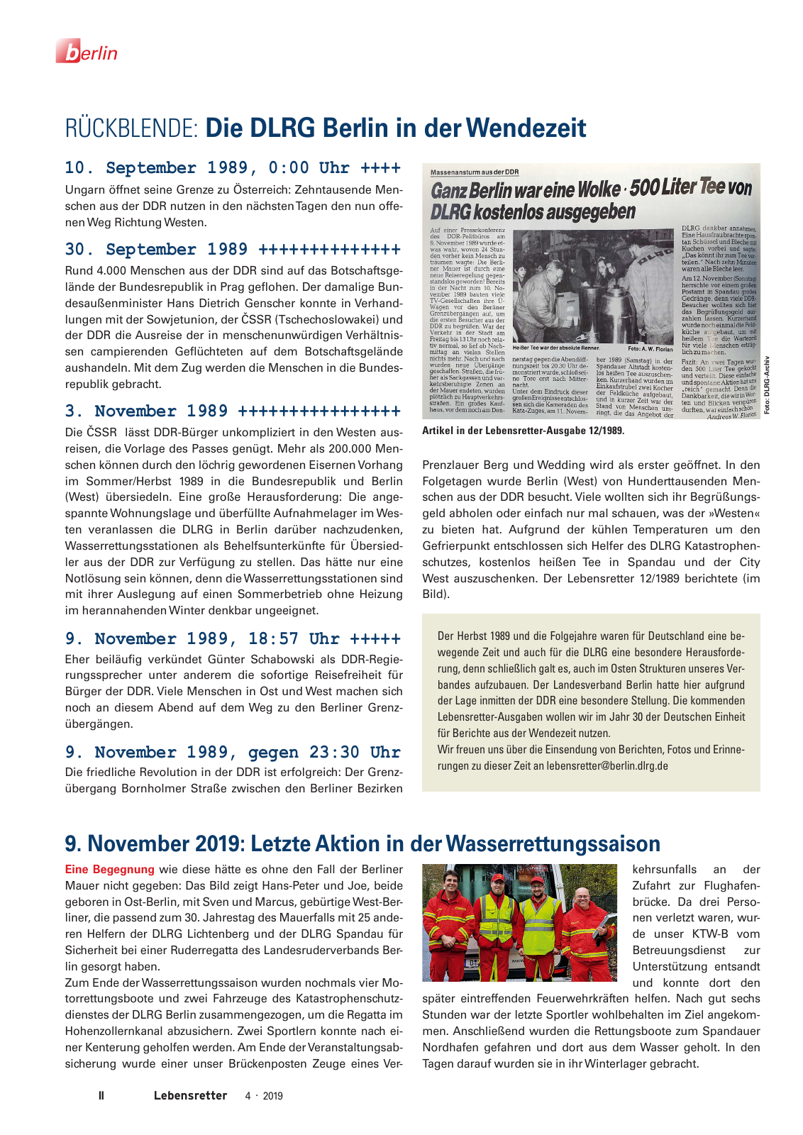 Vorschau Lebensretter 4/2019 -  Berlin Regionalausgabe Seite 4