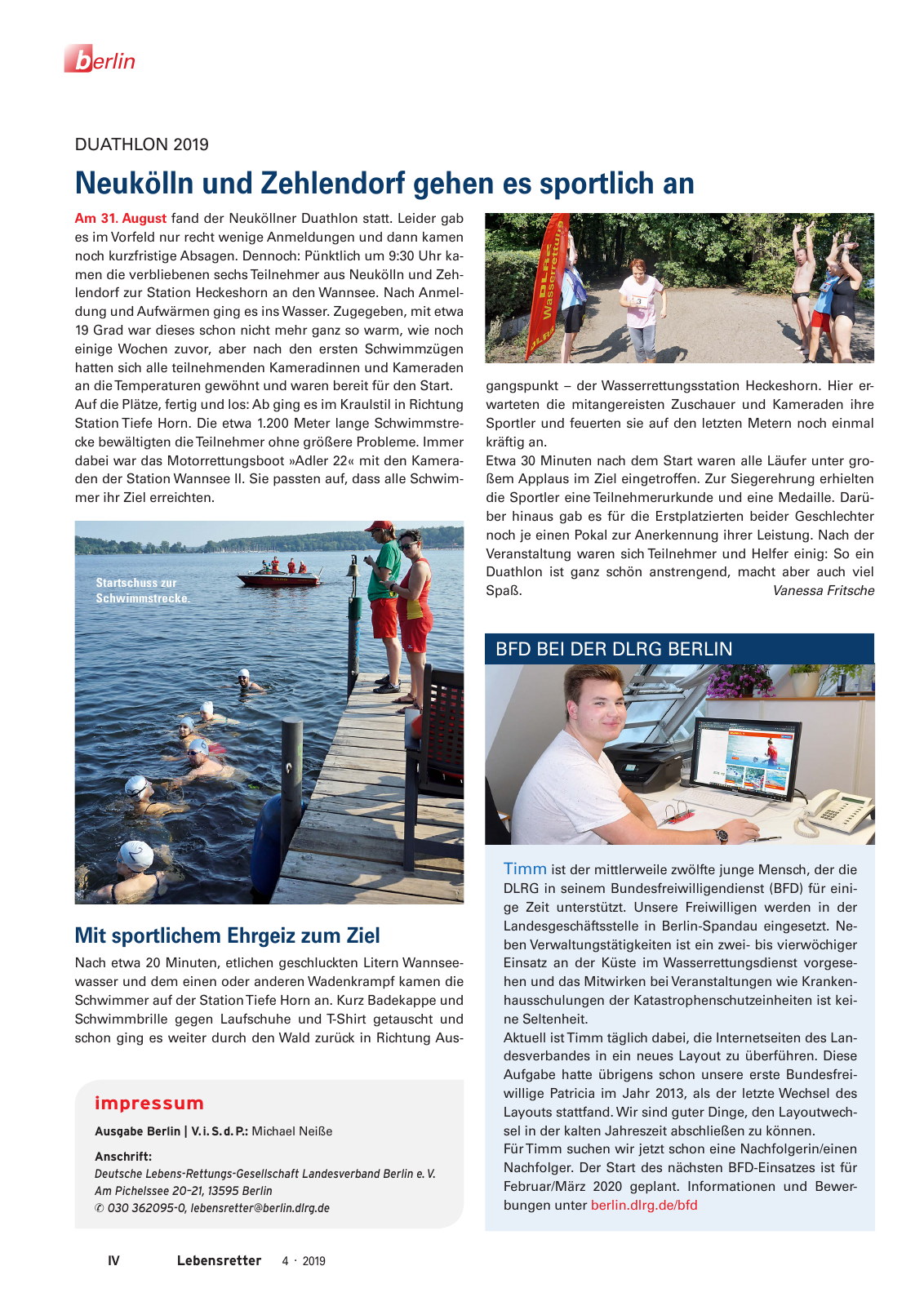Vorschau Lebensretter 4/2019 -  Berlin Regionalausgabe Seite 6