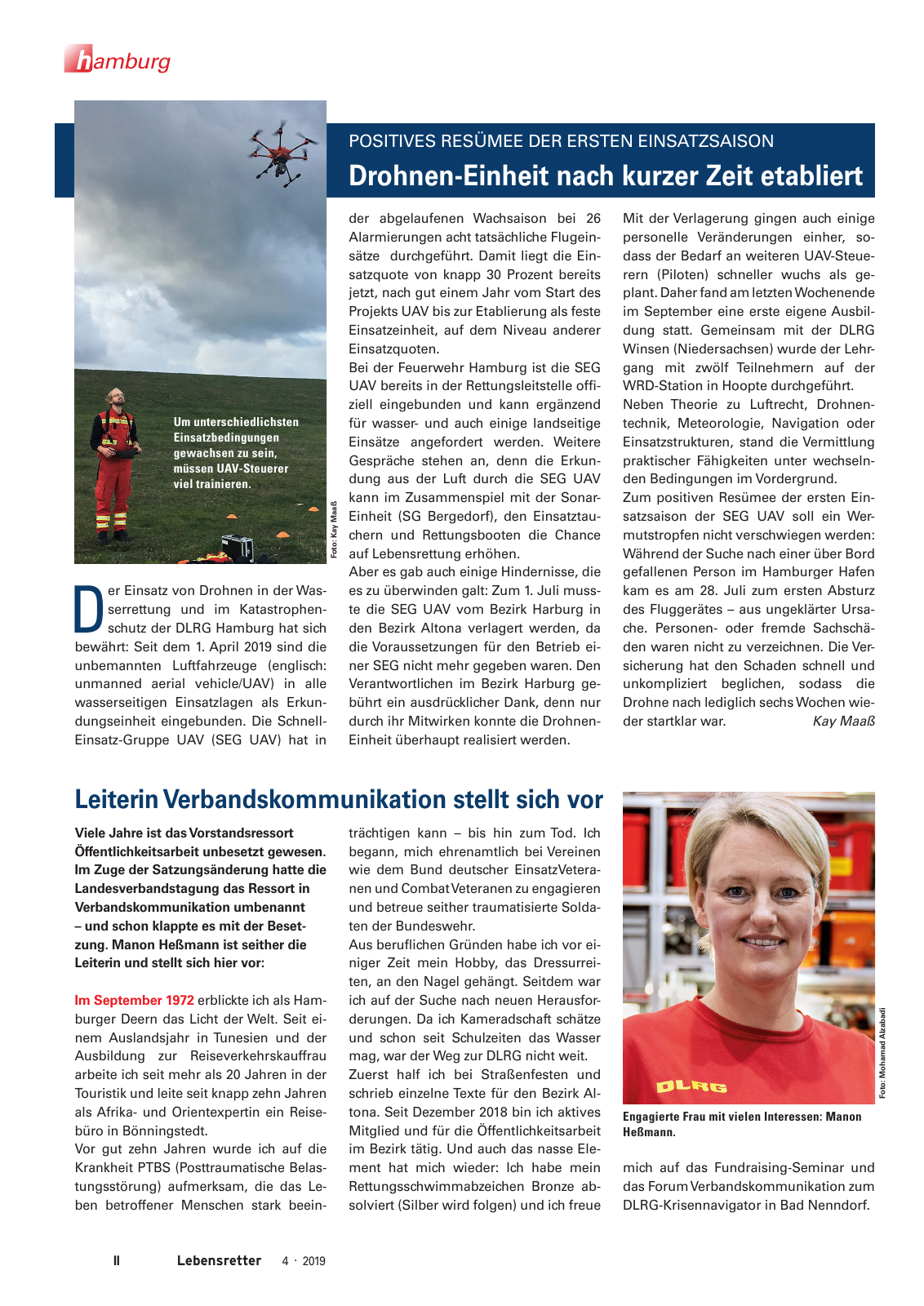 Vorschau Lebensretter 4/2019 -  Hamburg Regionalausgabe Seite 4