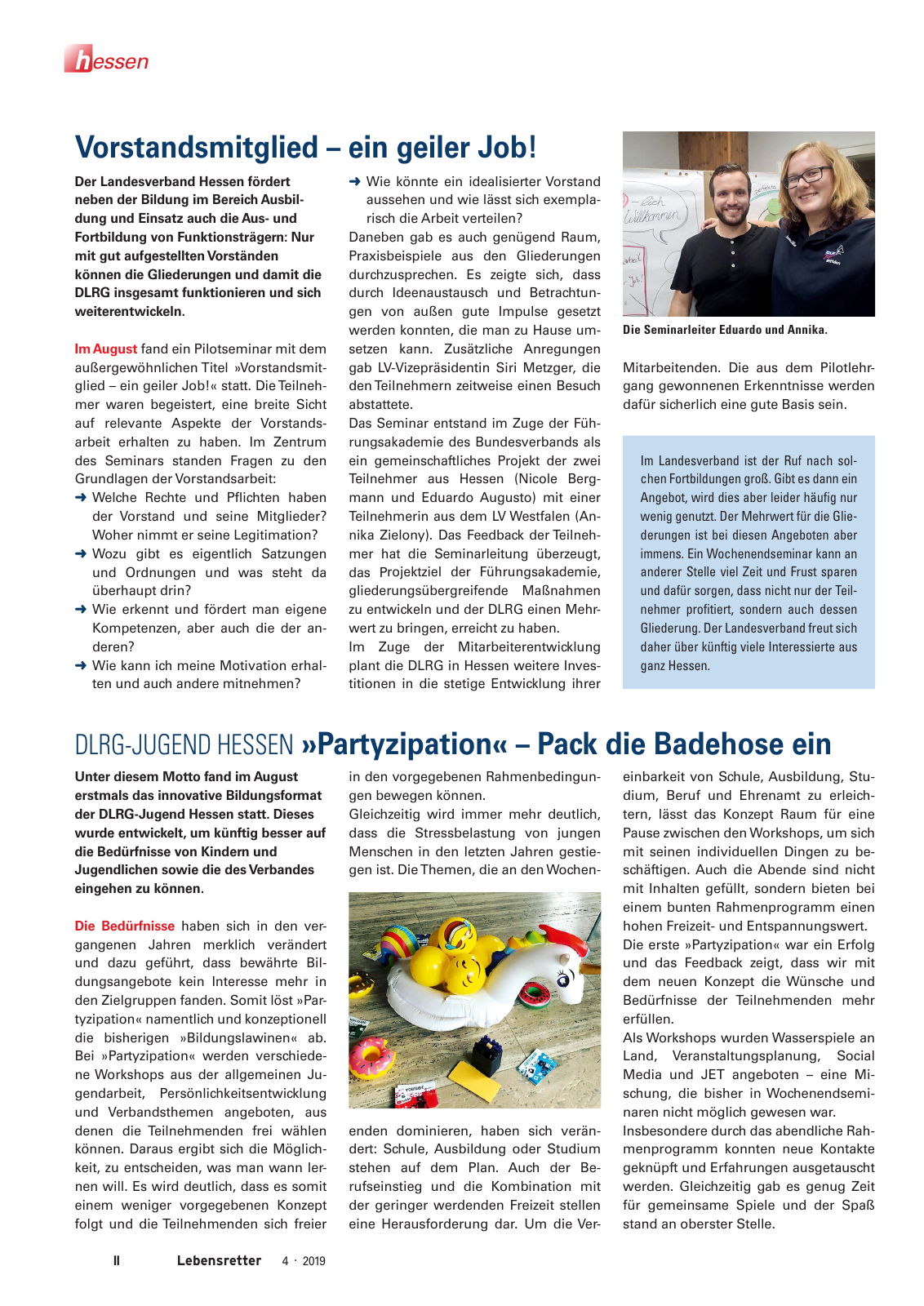 Vorschau Lebensretter 4/2019 -  Hessen Regionalausgabe Seite 4