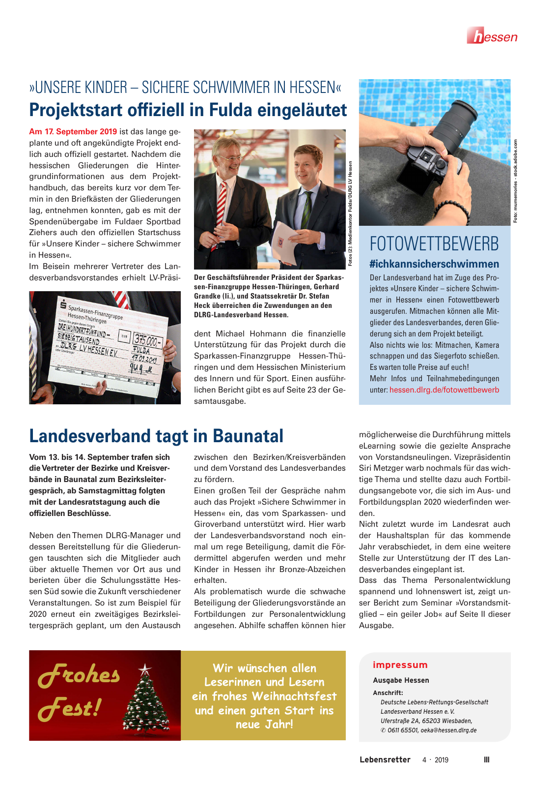 Vorschau Lebensretter 4/2019 -  Hessen Regionalausgabe Seite 5