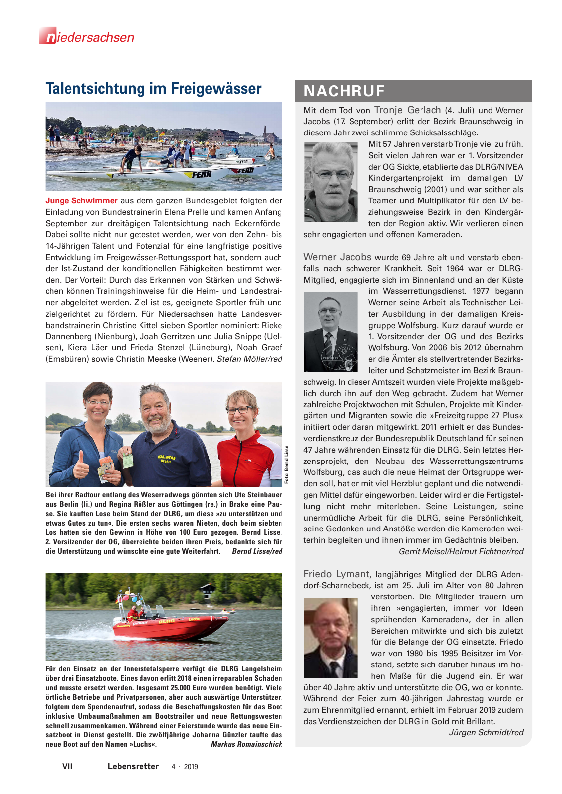 Vorschau Lebensretter 4/2019 -  Niedersachsen Regionalausgabe Seite 10