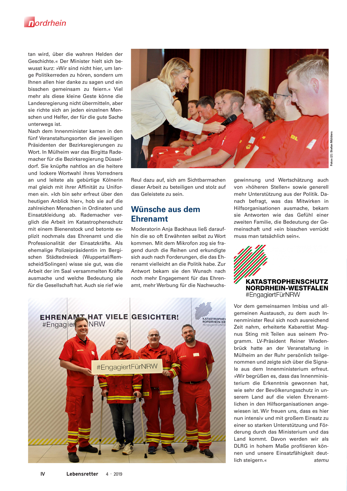 Vorschau Lebensretter 4/2019 -  Nordrhein Regionalausgabe Seite 6