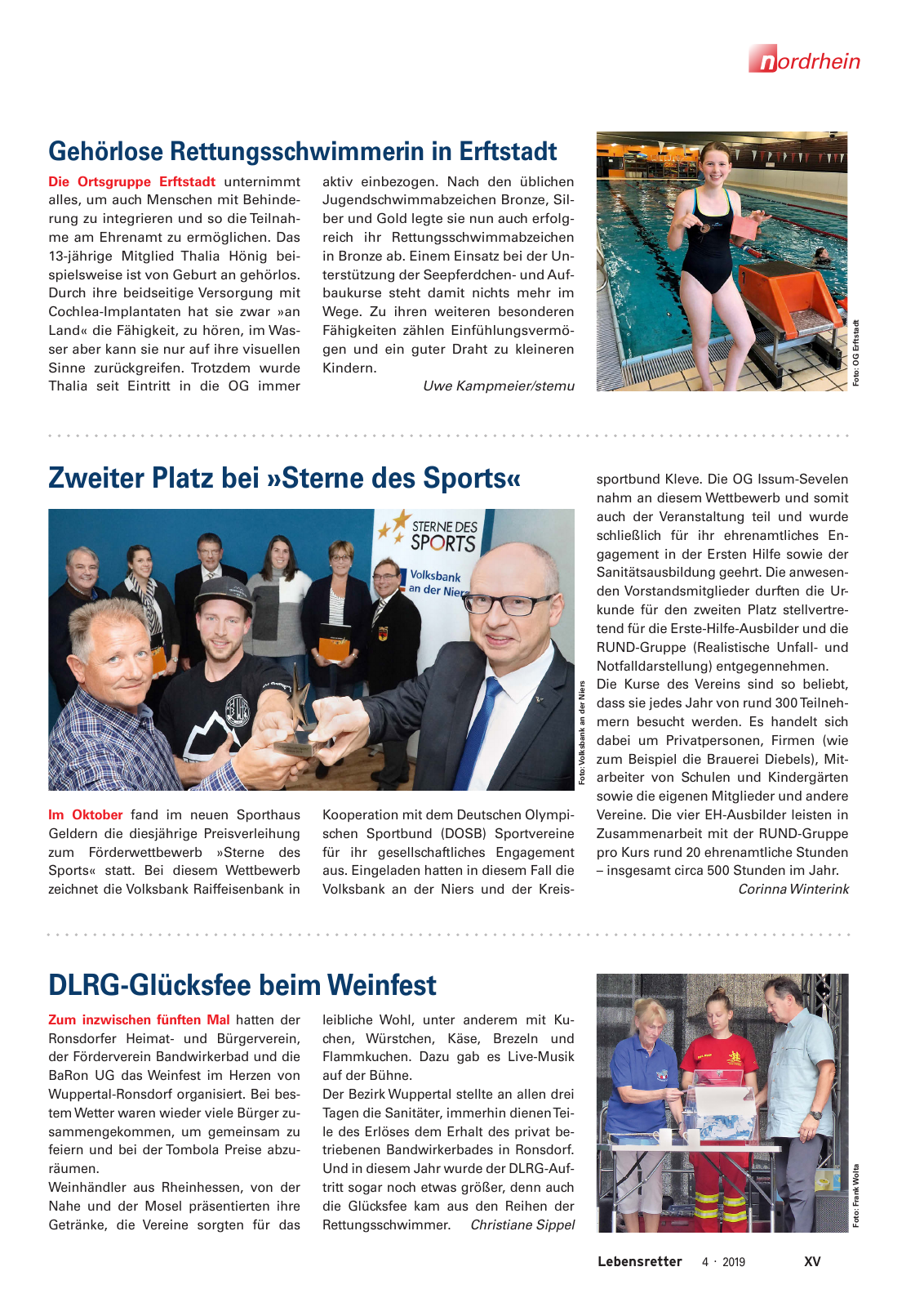 Vorschau Lebensretter 4/2019 -  Nordrhein Regionalausgabe Seite 17