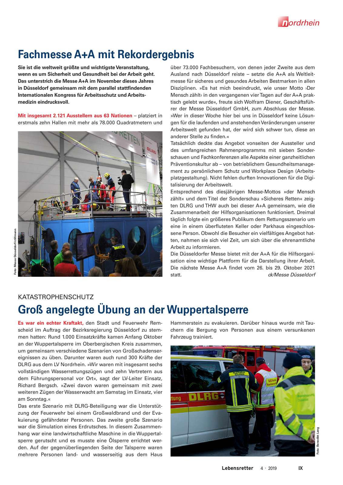 Vorschau Lebensretter 4/2019 -  Nordrhein Regionalausgabe Seite 11