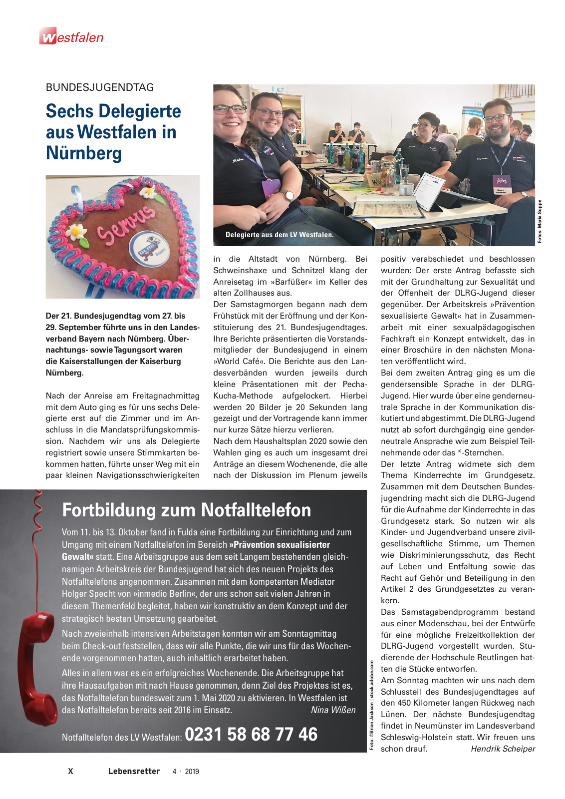 Vorschau Lebensretter 4/2019 -  Westfalen Regionalausgabe Seite 12