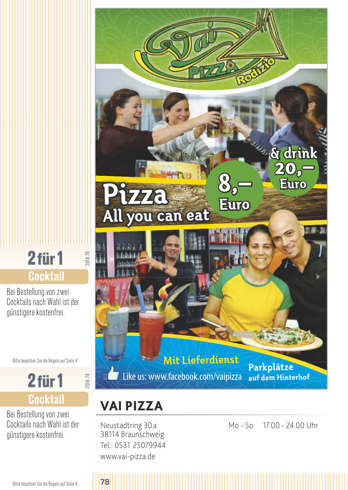 Vorschau FLIPS Gutscheinbuch 2018 Seite 78