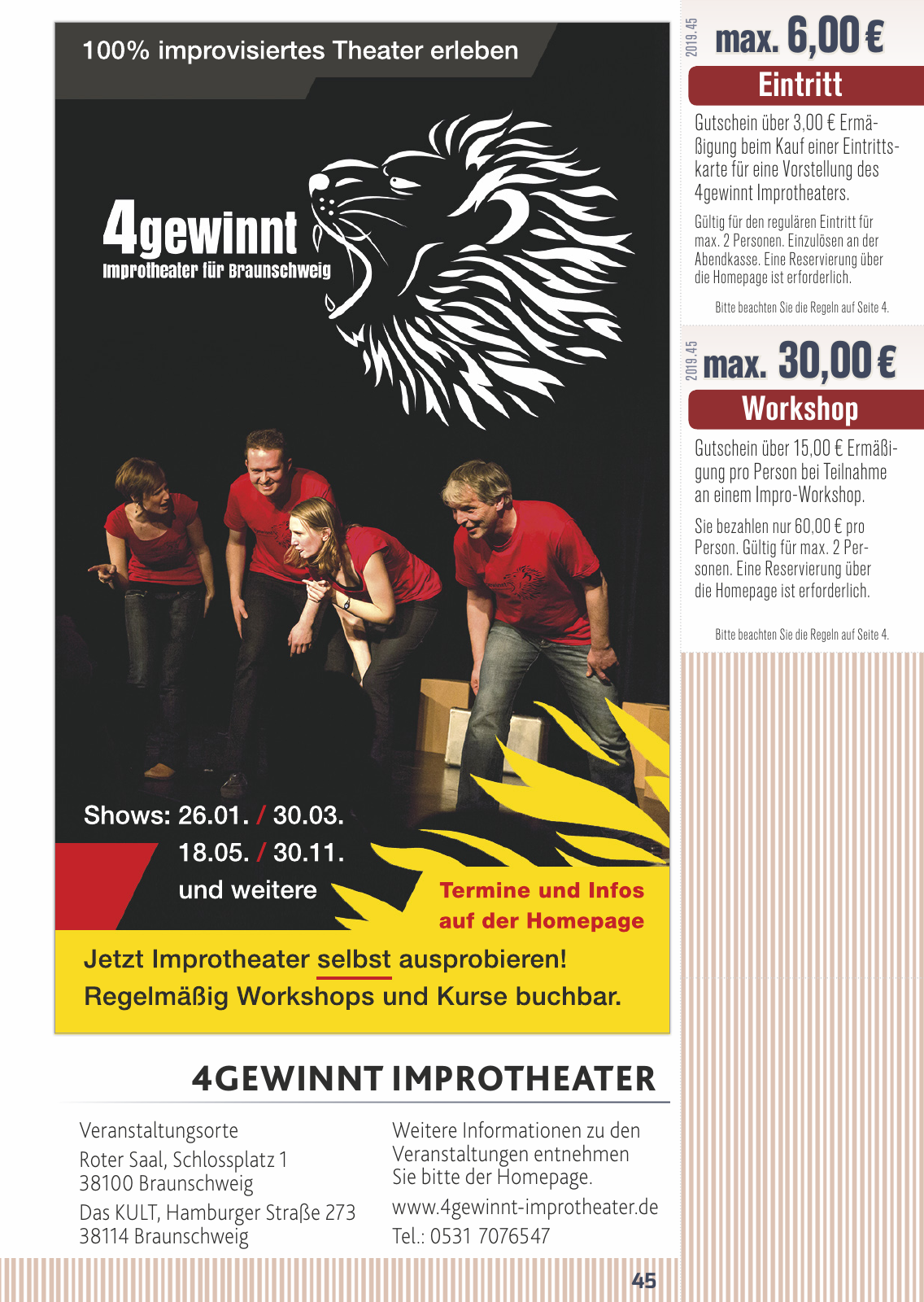 Vorschau FLIPS Gutscheinbuch 2019 Seite 45