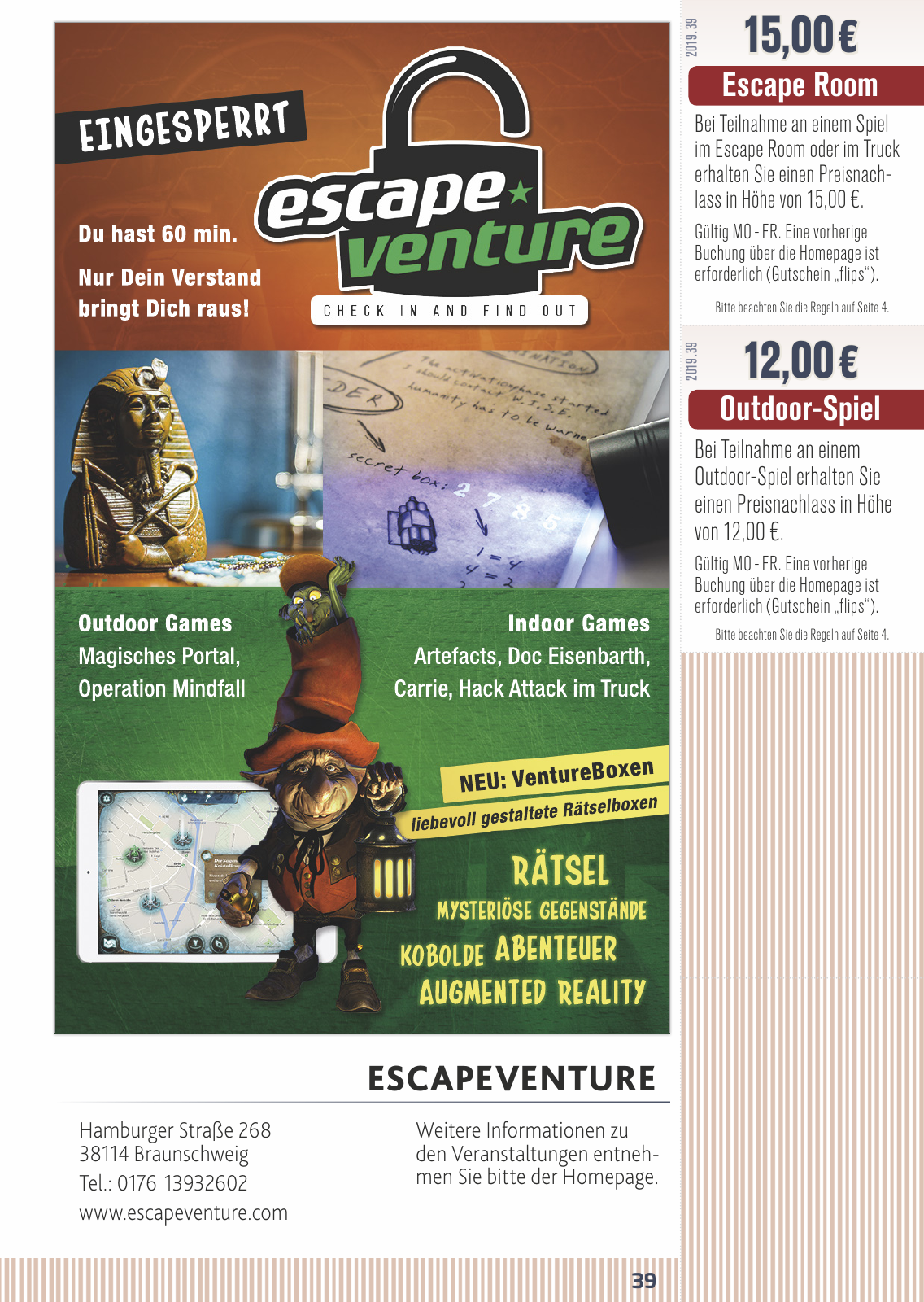 Vorschau FLIPS Gutscheinbuch 2019 Seite 39