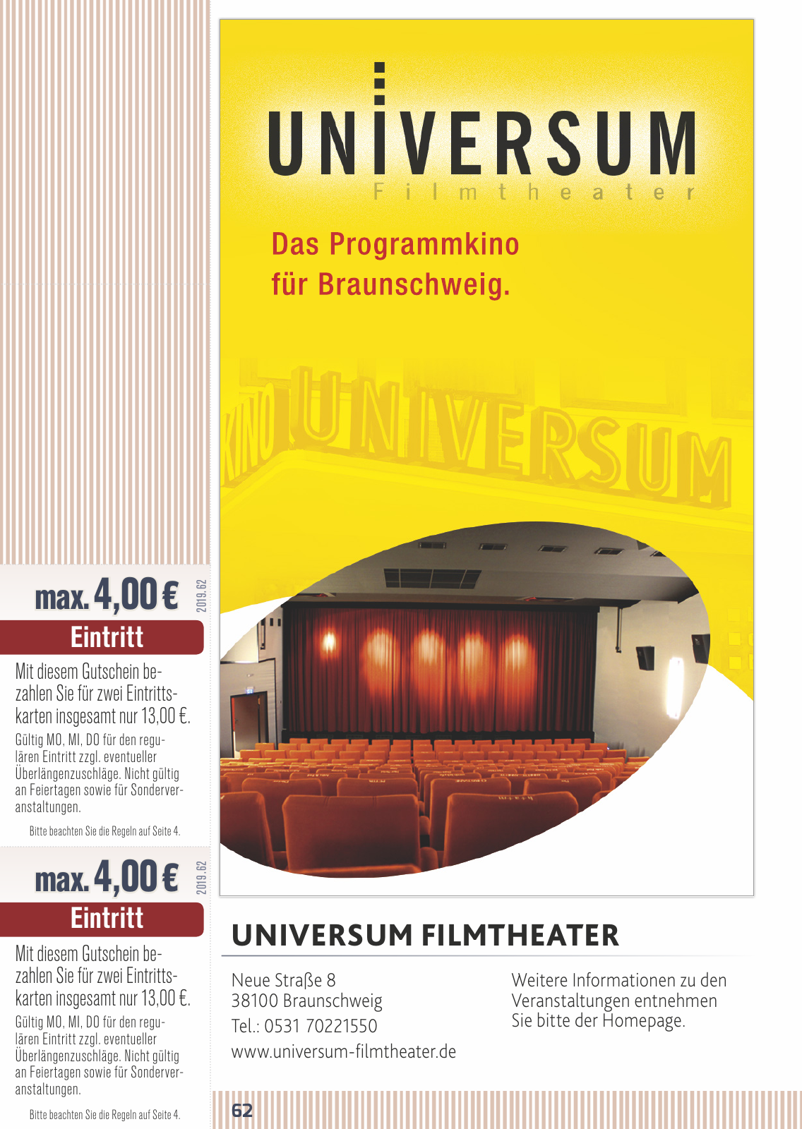 Vorschau FLIPS Gutscheinbuch 2019 Seite 62