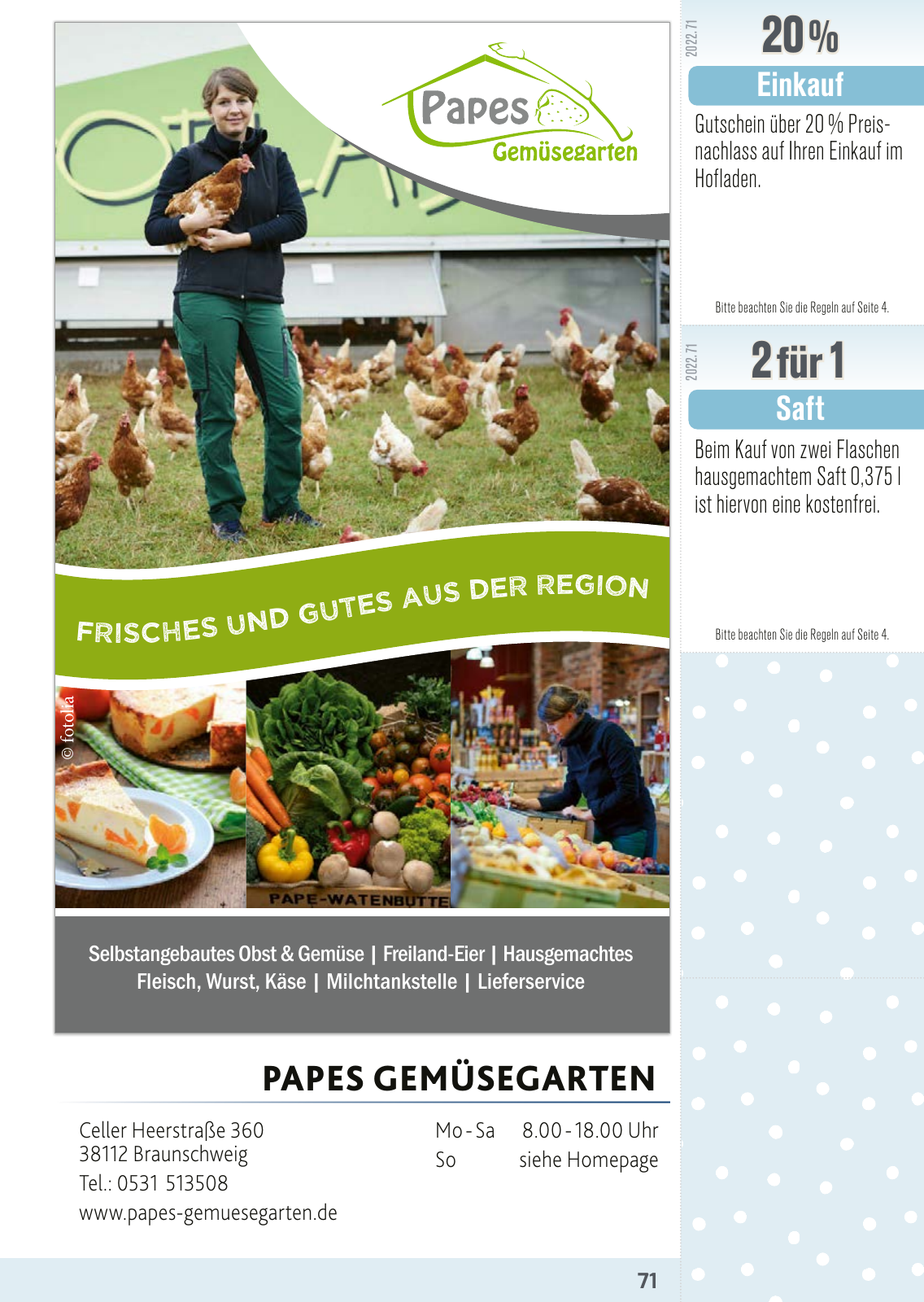Vorschau FLIPS Gutscheinbuch 2022 Seite 71